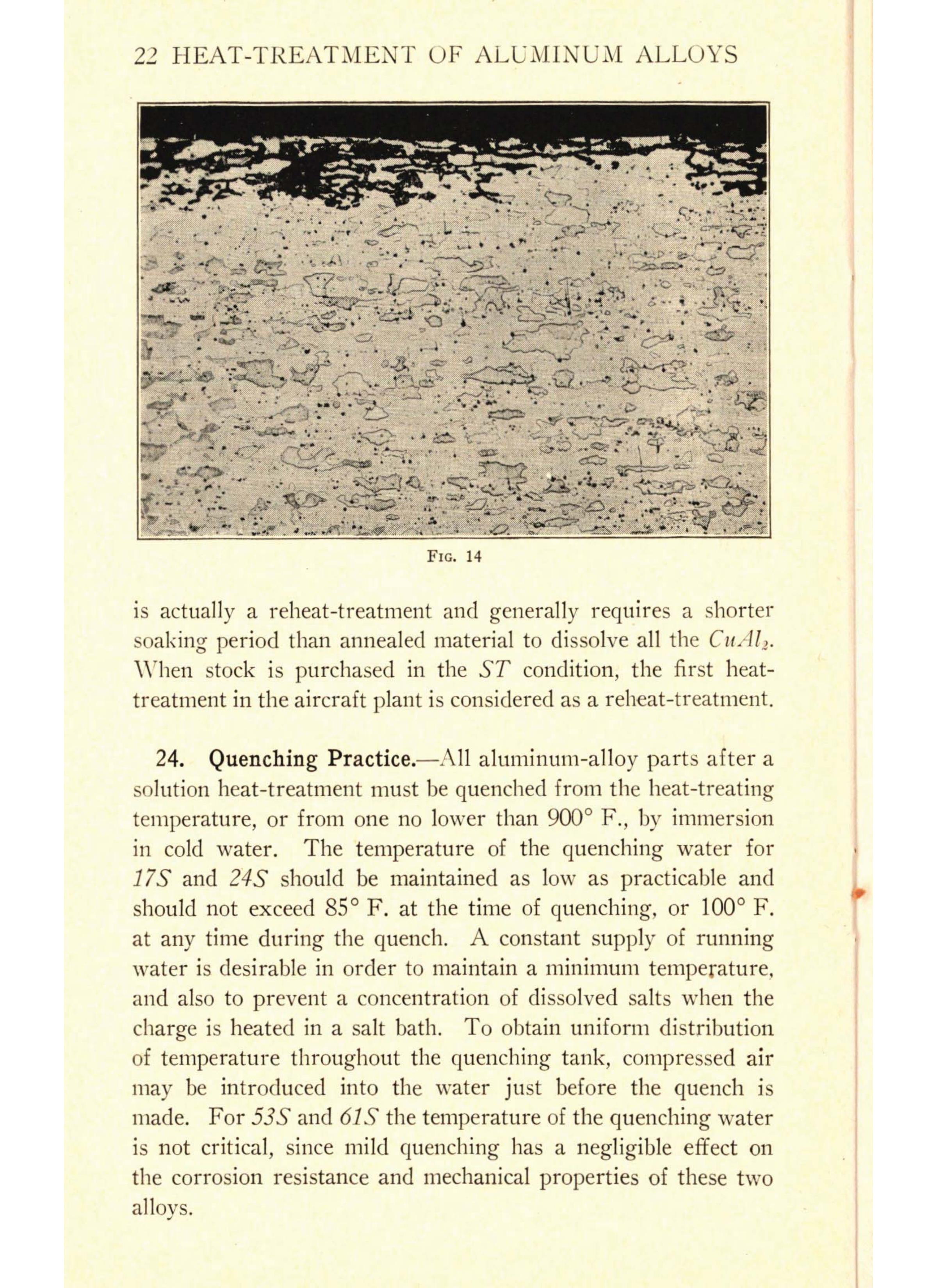 Sample page 24 from AirCorps Library document: Heat Treating - Aluminum Alloys - Bureau of Aeronautics