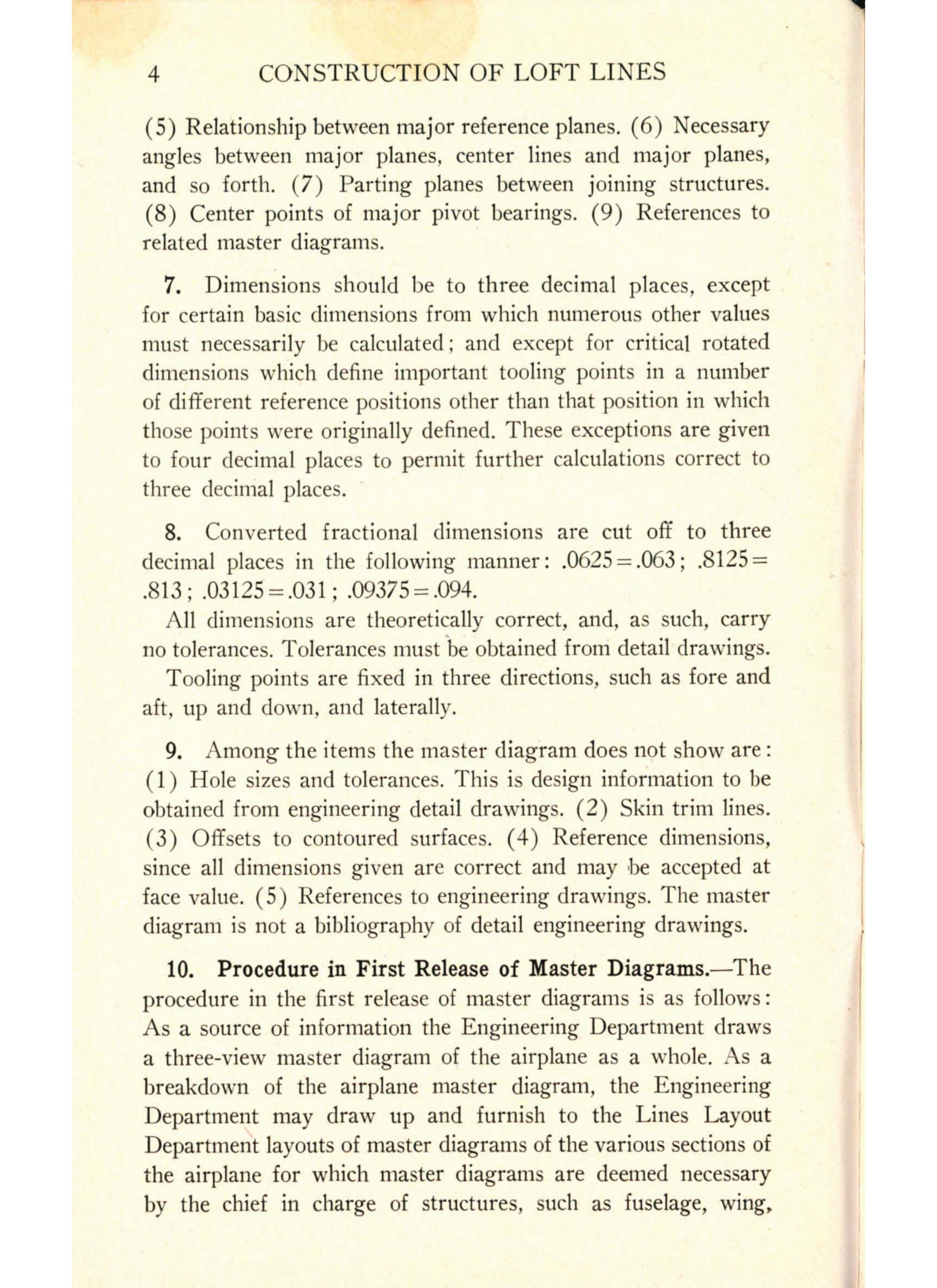 Sample page 6 from AirCorps Library document: Lofting and Layout - Construction of Loft Lines - Bureau of Aeronautics