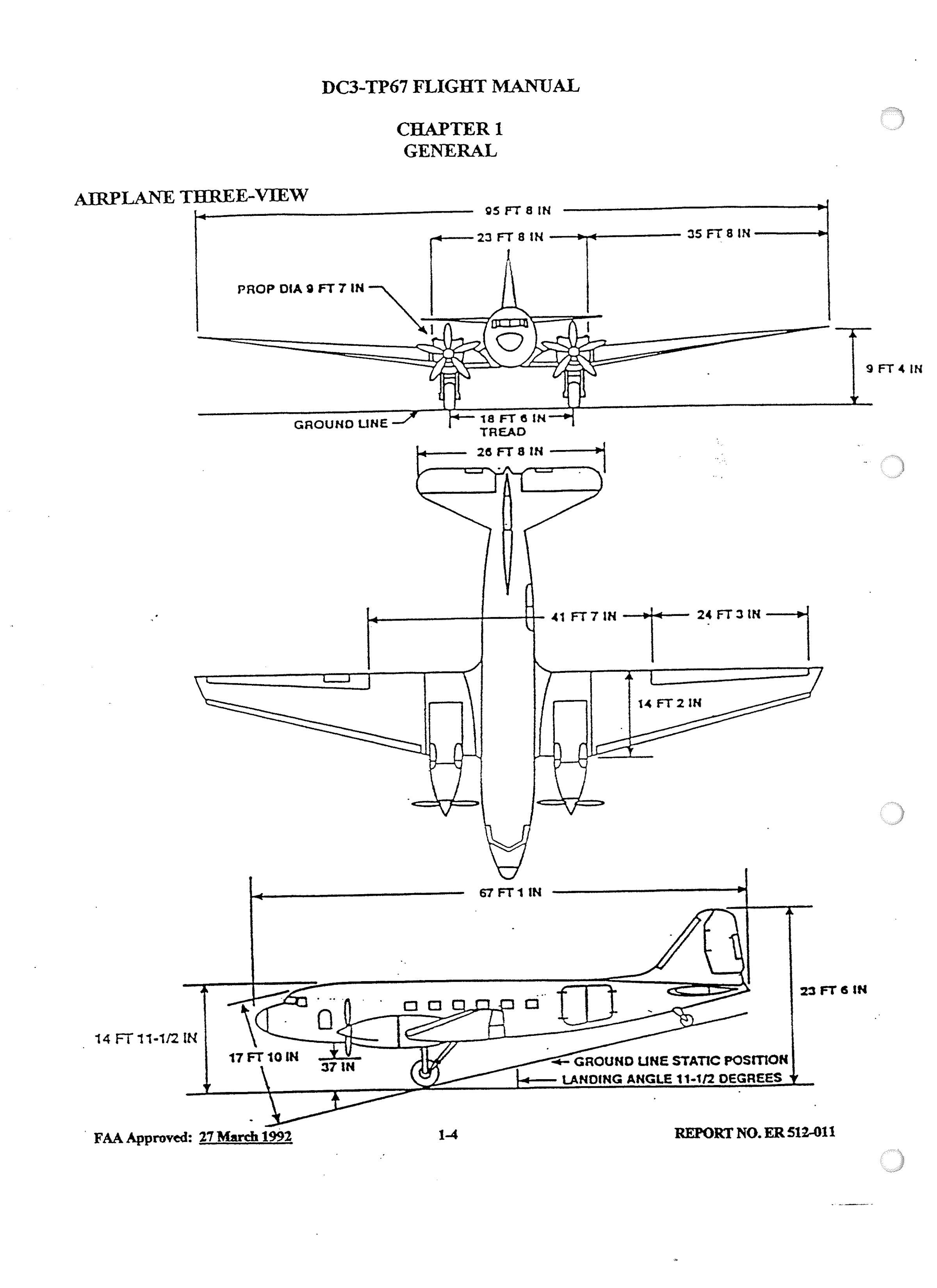 Sample page 12 from AirCorps Library document: Basler Turbo Conversions Flight Manual for Turbo DC3-TP67
