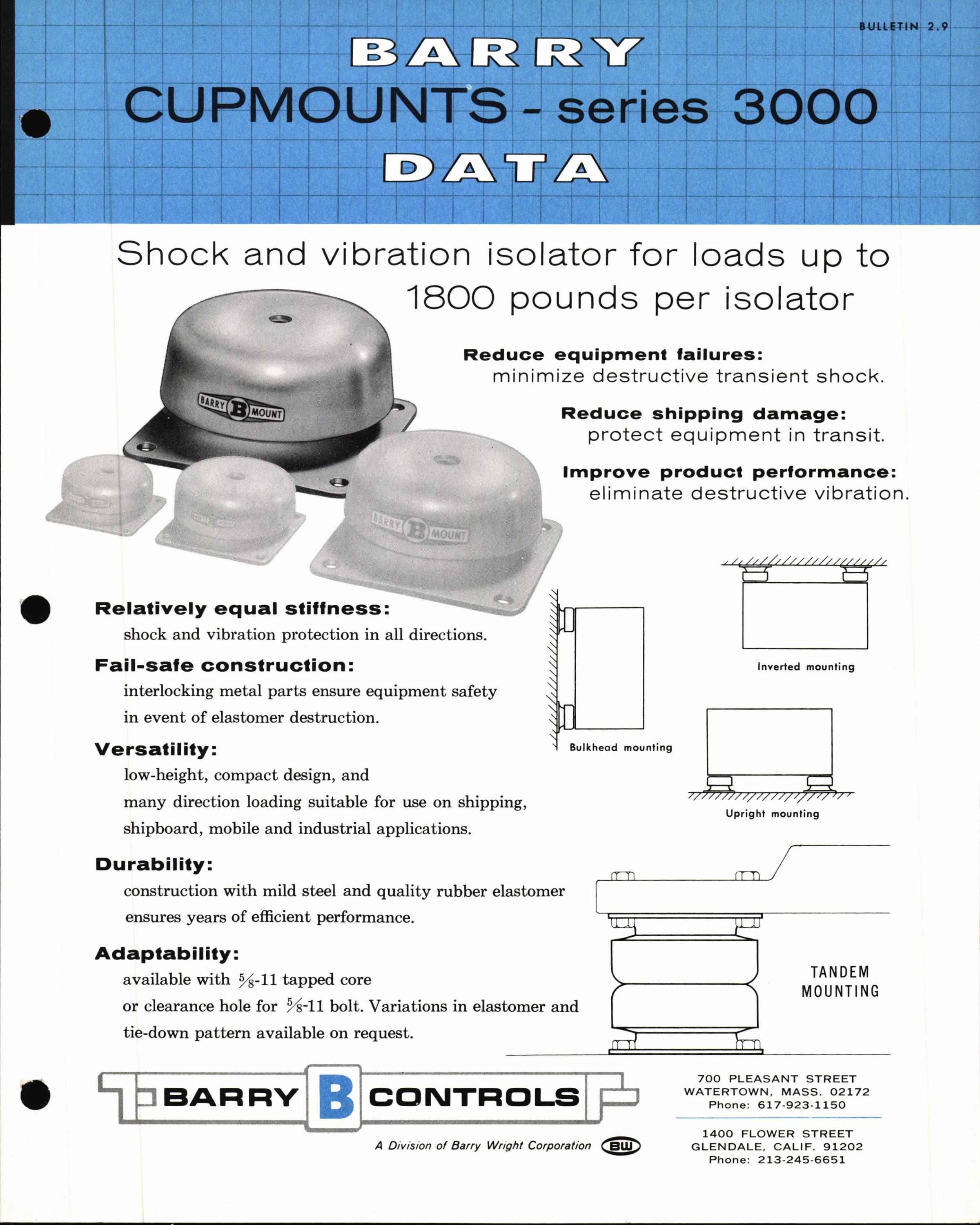 Sample page 44 from AirCorps Library document: Vibration and Shock Isolators