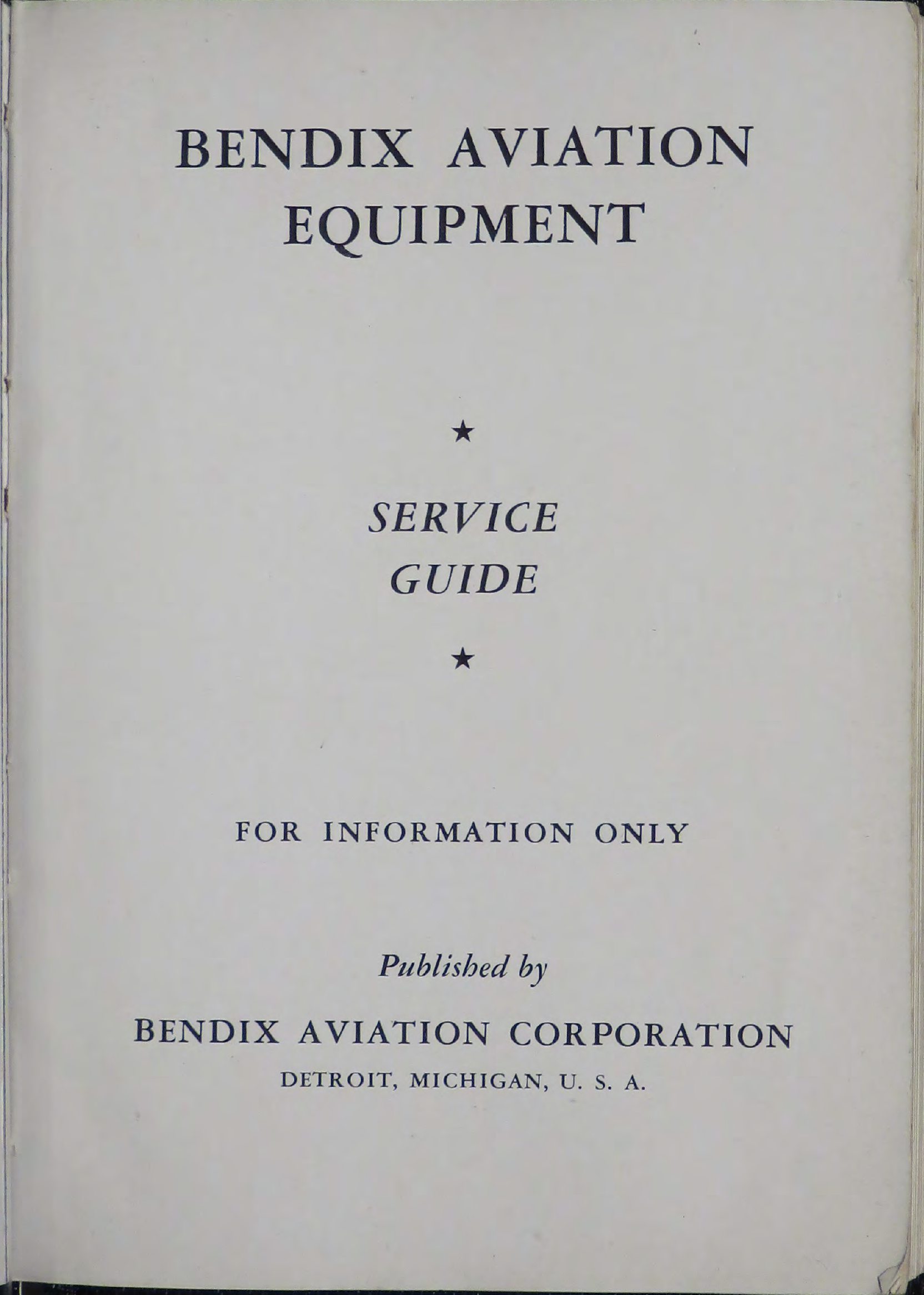 Sample page 5 from AirCorps Library document: Bendix Aviation Equipment Service Guide