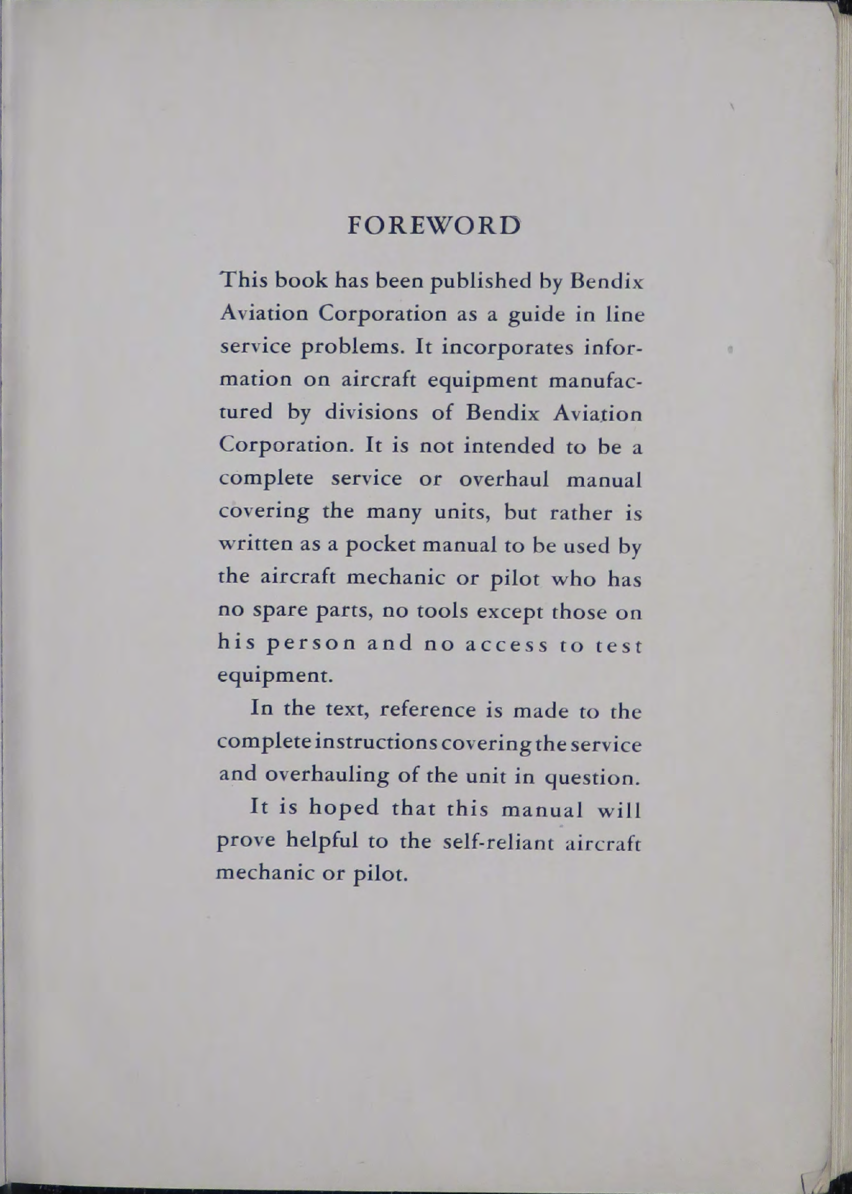 Sample page 7 from AirCorps Library document: Bendix Aviation Equipment Service Guide