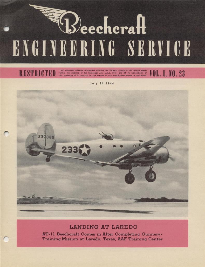 Vol. I, No. 23 - Beechcraft Engineering Service - AirCorps Library