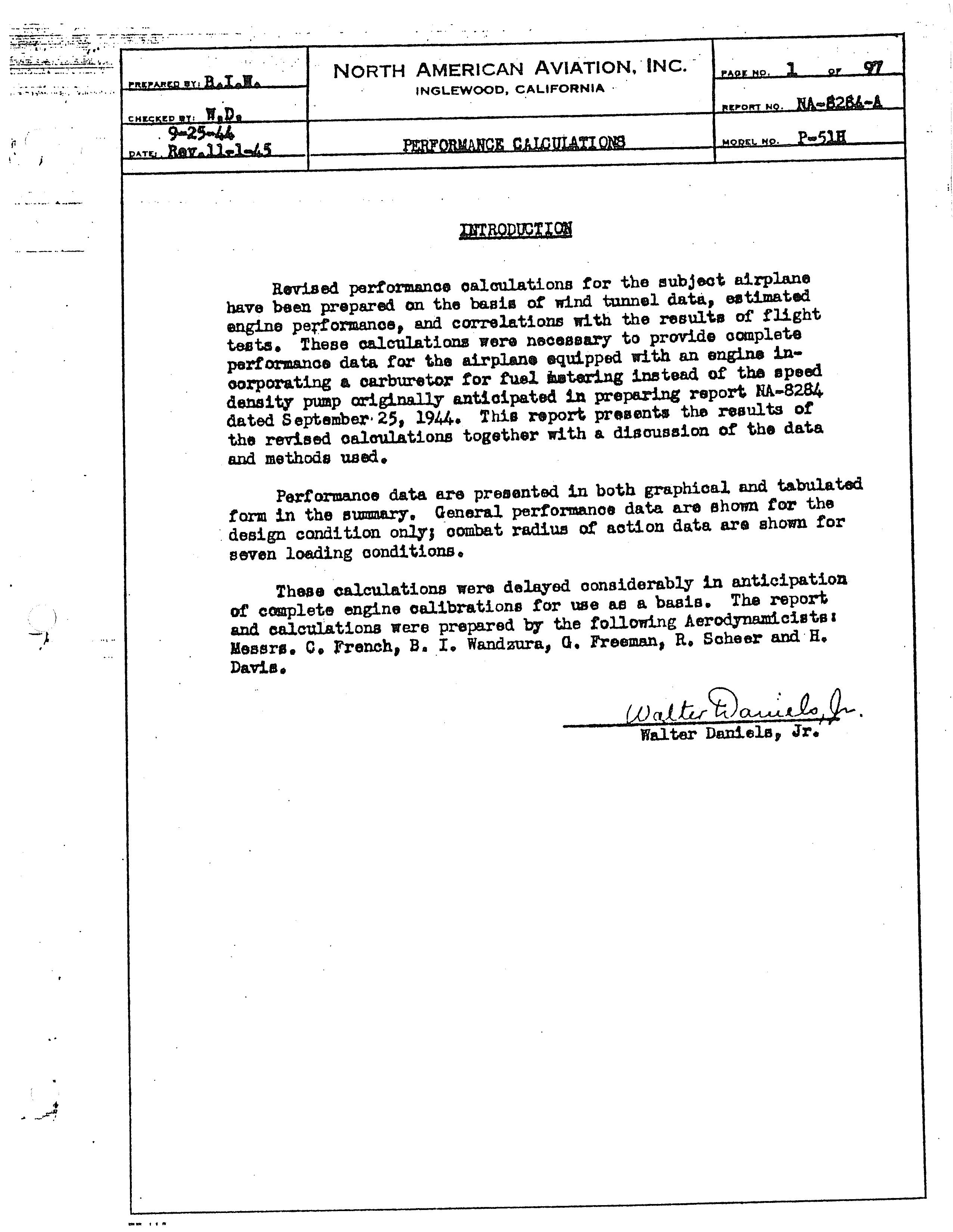 Sample page 4 from AirCorps Library document: Performance Calculations for P-51H (NA-126) Airplanes