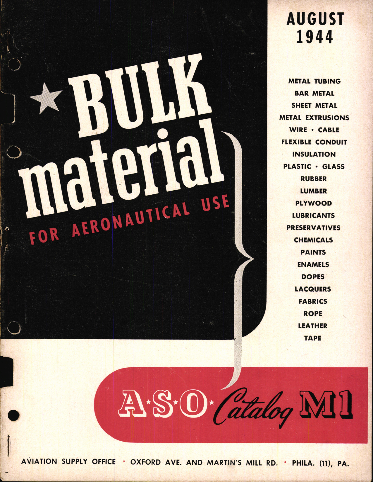 Sample page 1 from AirCorps Library document: Bulk Material for Aeronautical Use