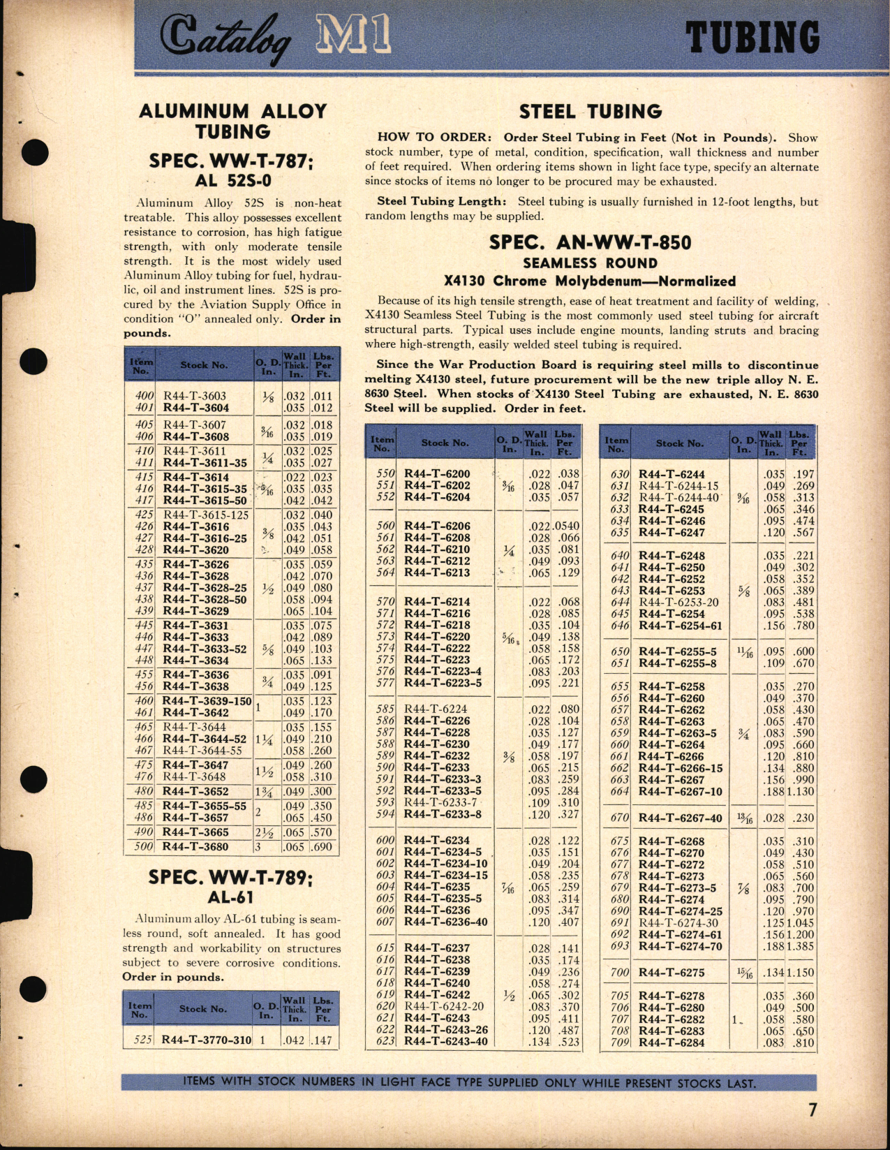 Sample page 7 from AirCorps Library document: Bulk Material for Aeronautical Use