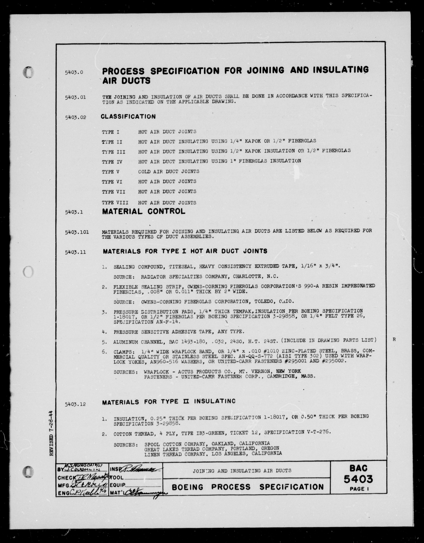 Sample page 1 from AirCorps Library document: Joining and Insulating Air Ducts