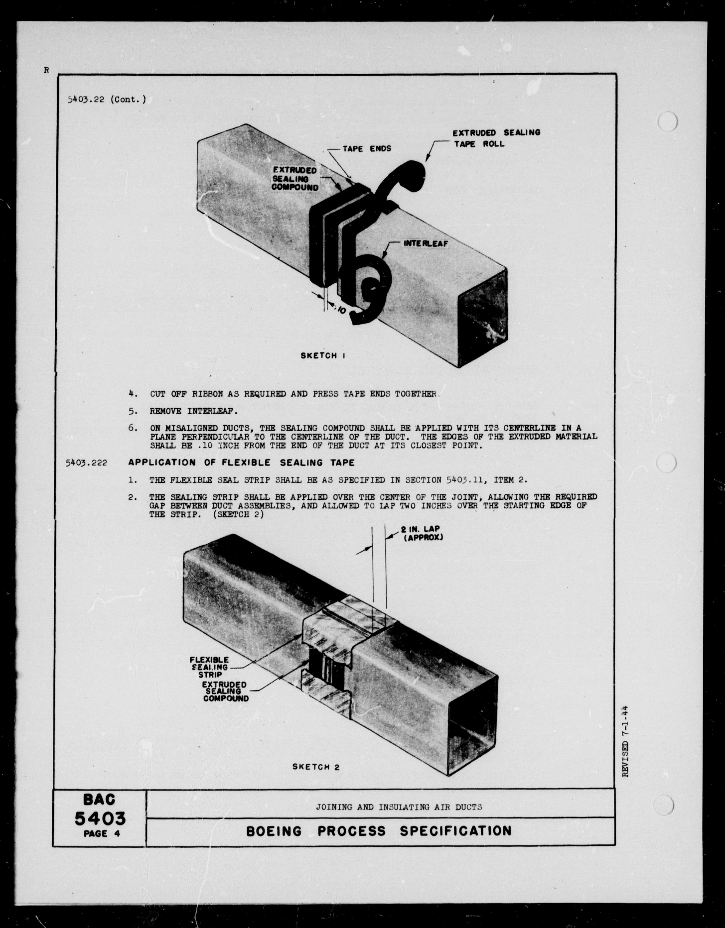 Sample page 4 from AirCorps Library document: Joining and Insulating Air Ducts