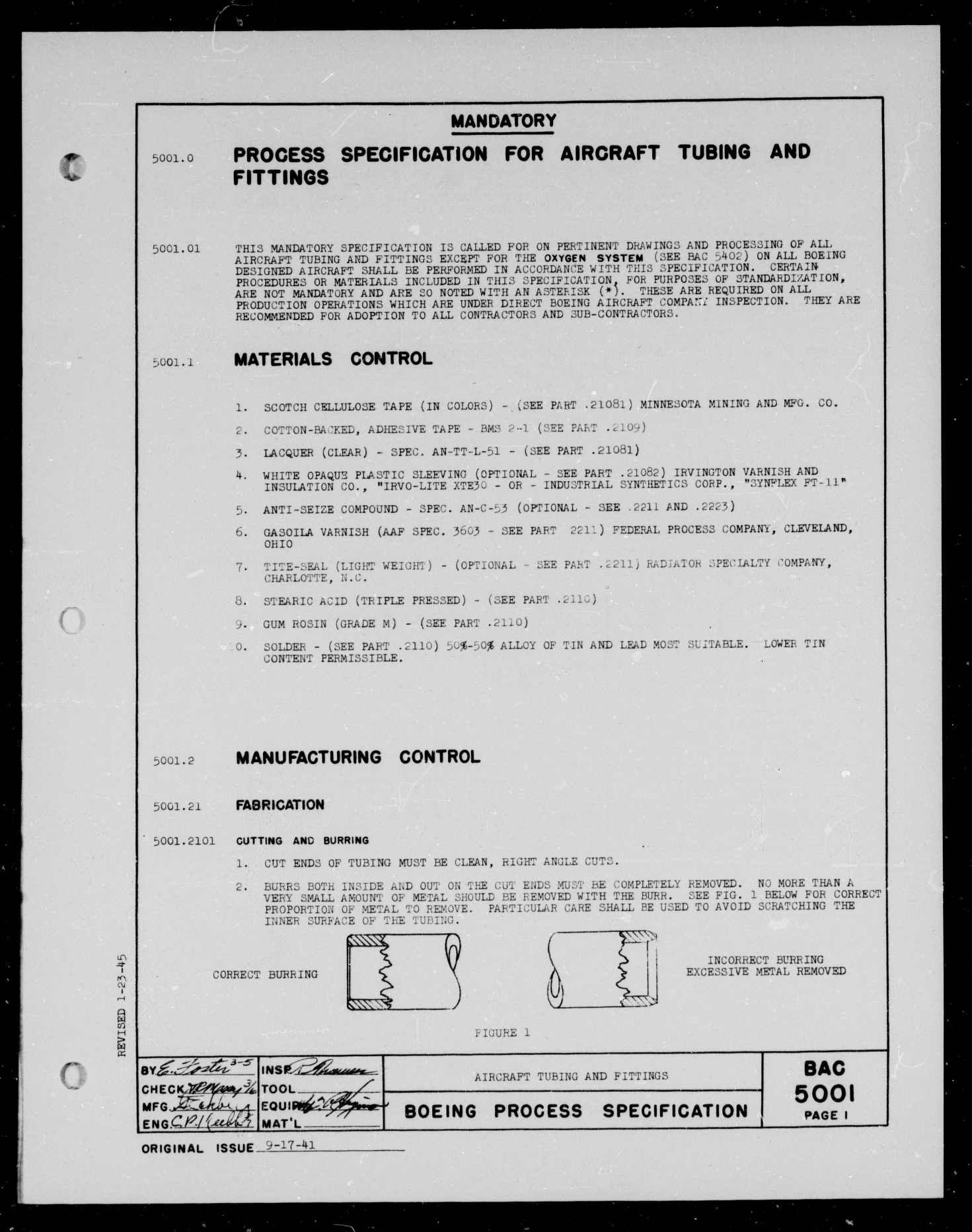 Sample page 1 from AirCorps Library document: Aircraft Tubing and Fittings