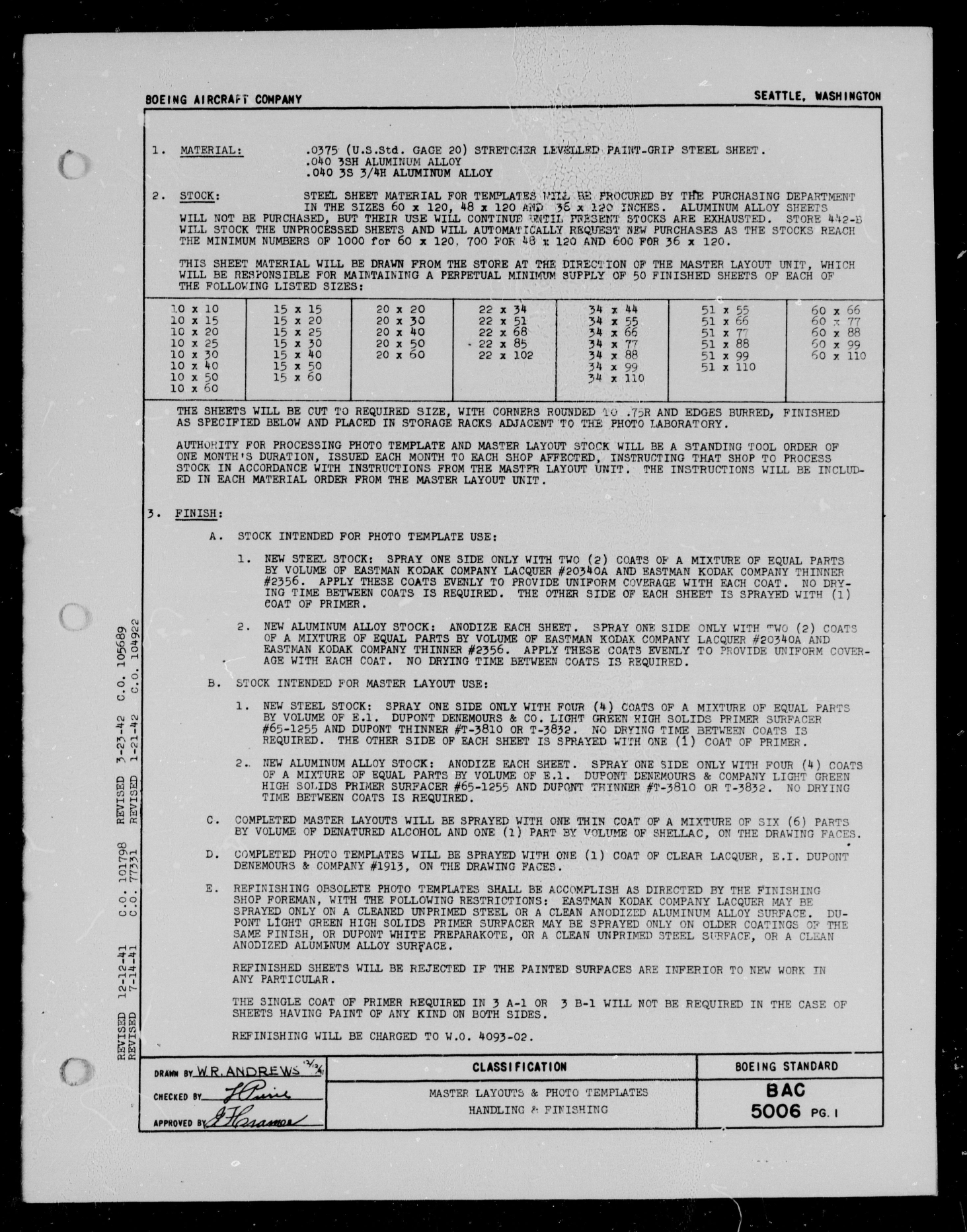 Sample page 1 from AirCorps Library document: Master Layouts & Photo Templates Handling and Finishing