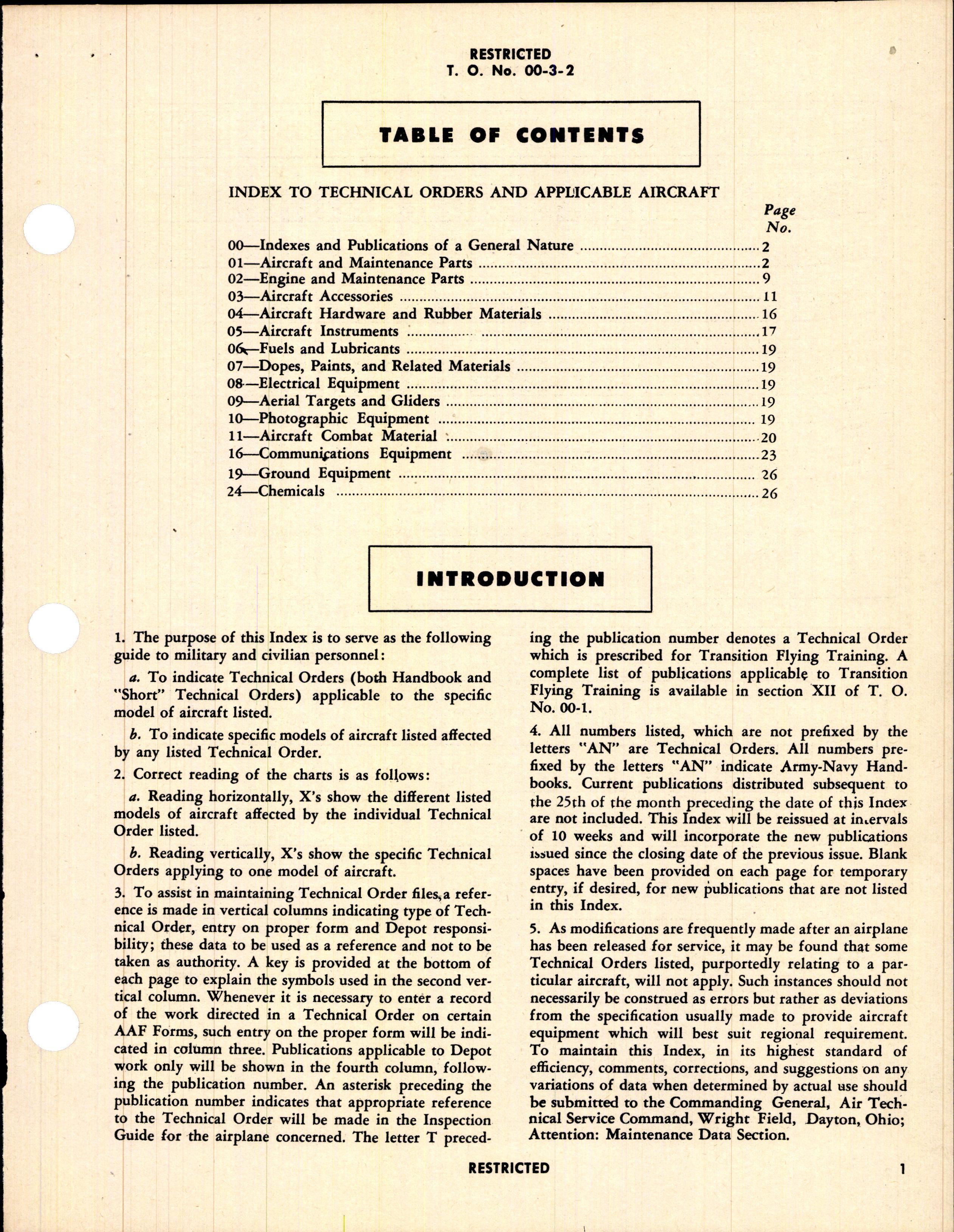 Sample page 3 from AirCorps Library document: Index for Bombardment Aircraft (Medium and Light)