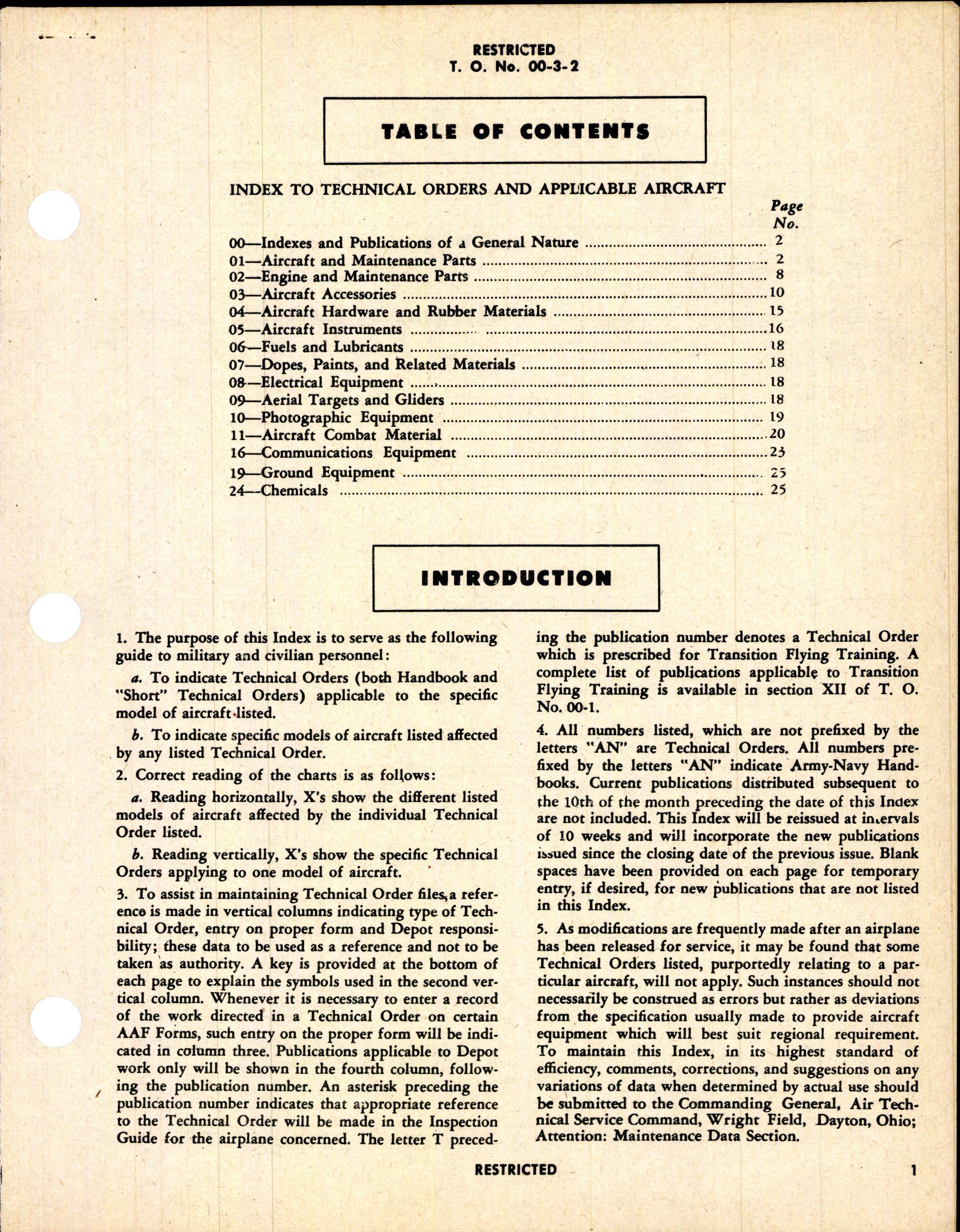 Sample page 3 from AirCorps Library document: Index for Bombardment Aircraft (Medium and Light)