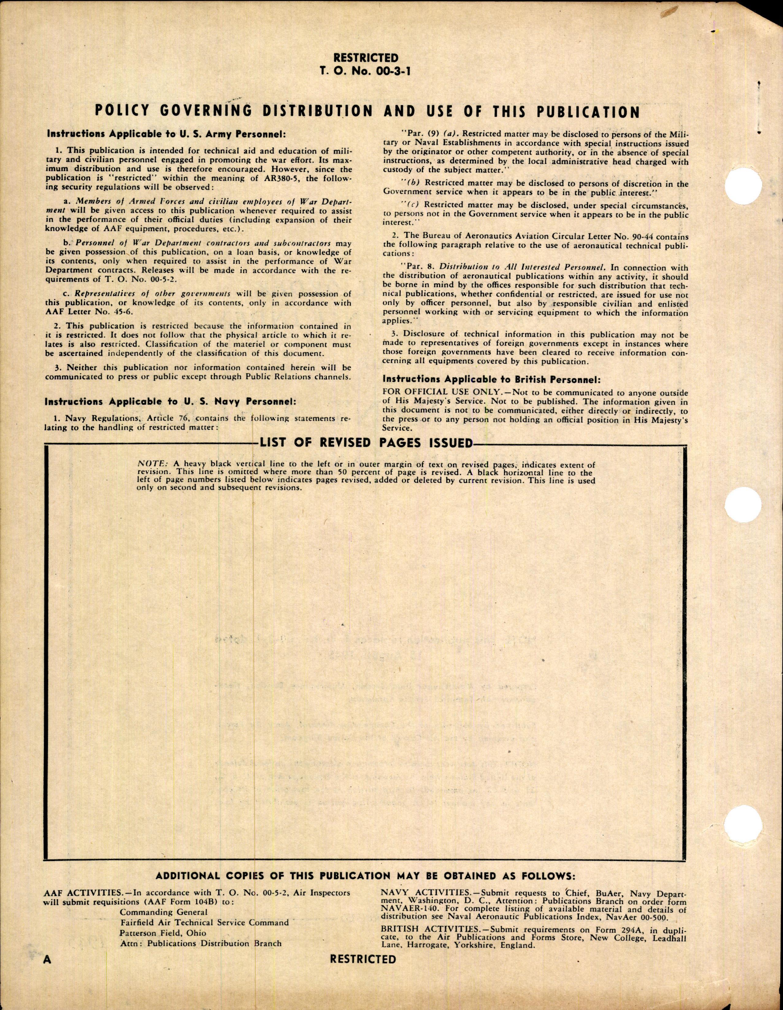 Sample page 2 from AirCorps Library document: Index for Bombardment Aircraft- Very Large & Large