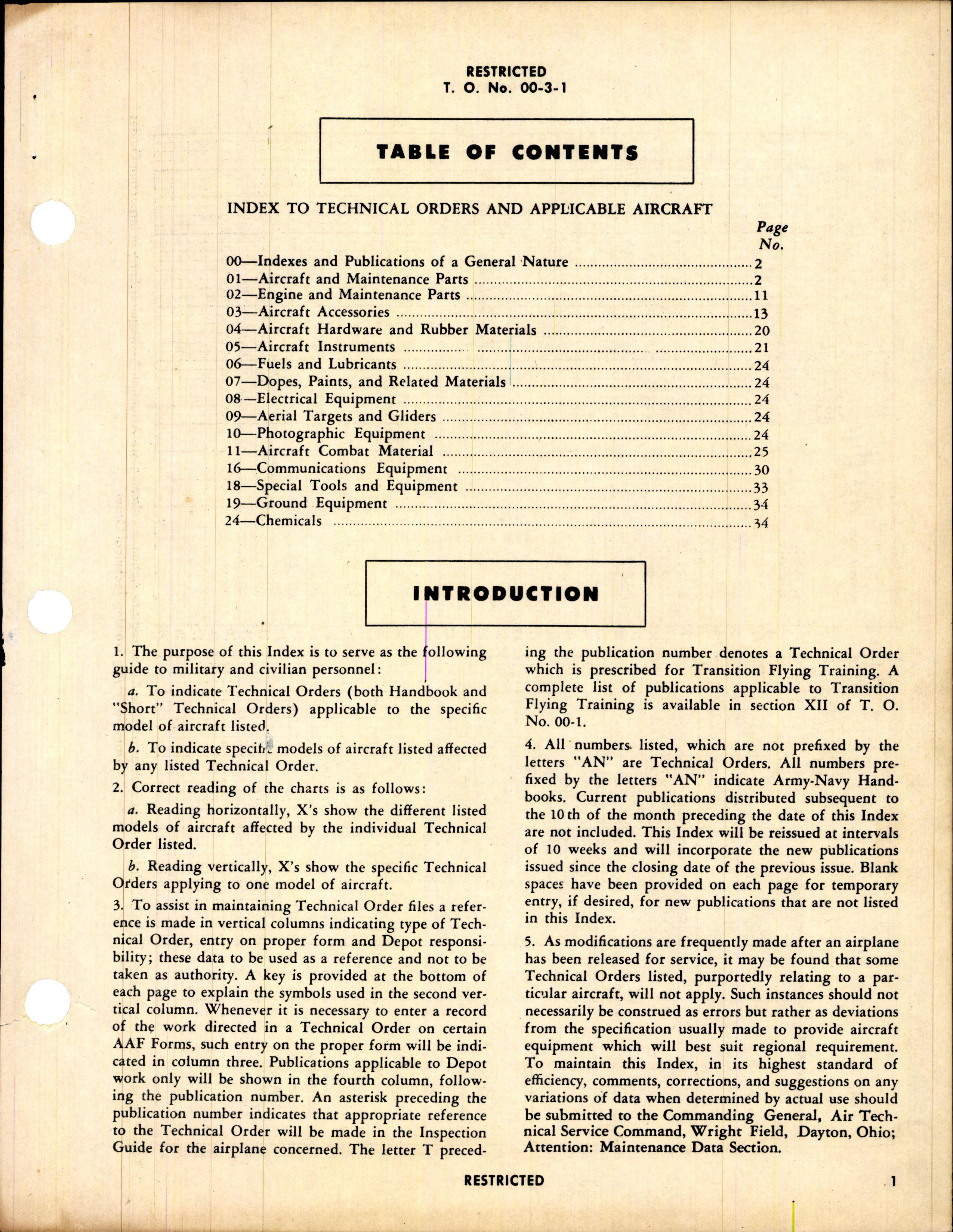 Sample page 3 from AirCorps Library document: Index for Bombardment Aircraft- Very Large & Large