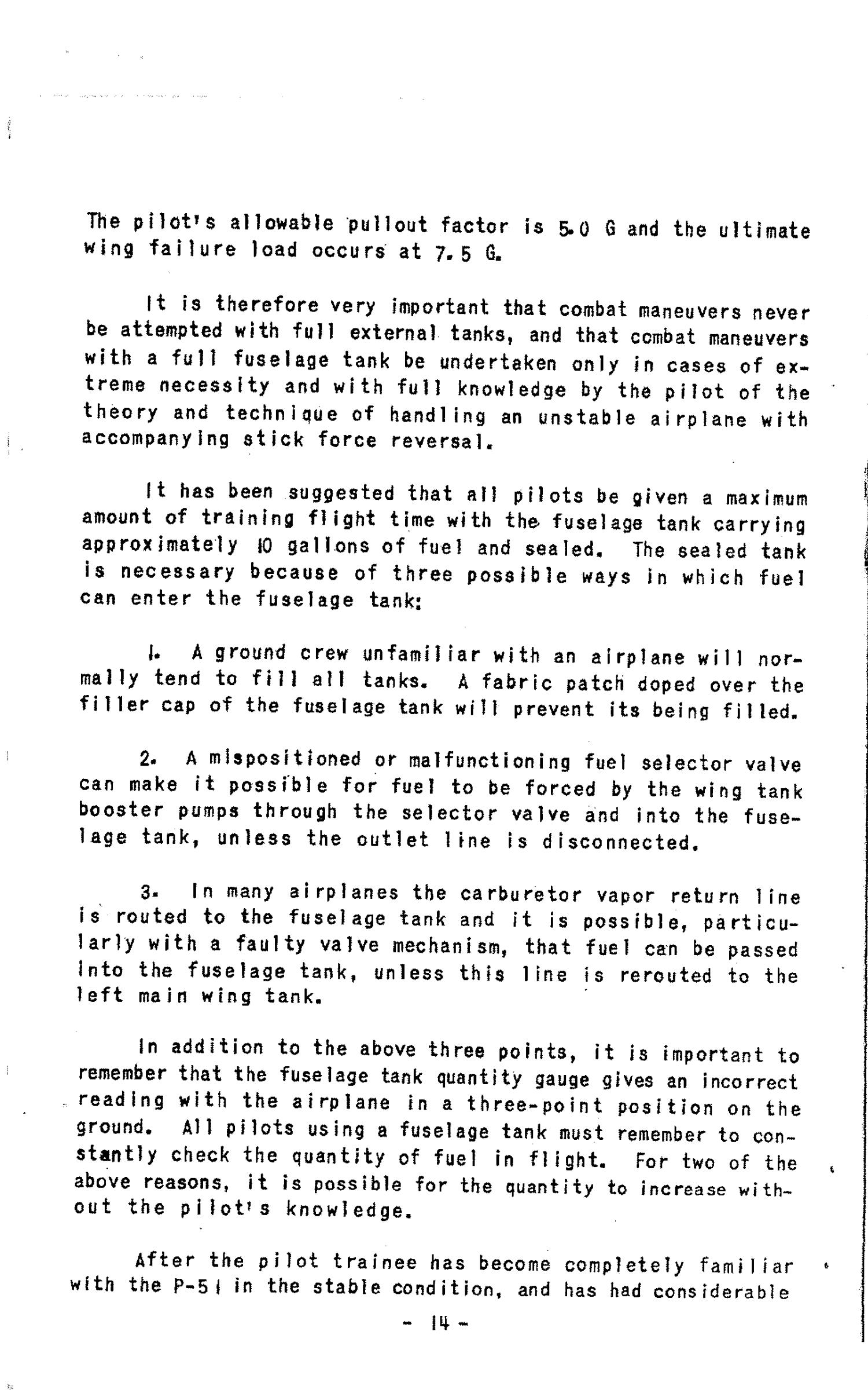 Sample page 16 from AirCorps Library document: Briefing for P-51 Pilot Instructors