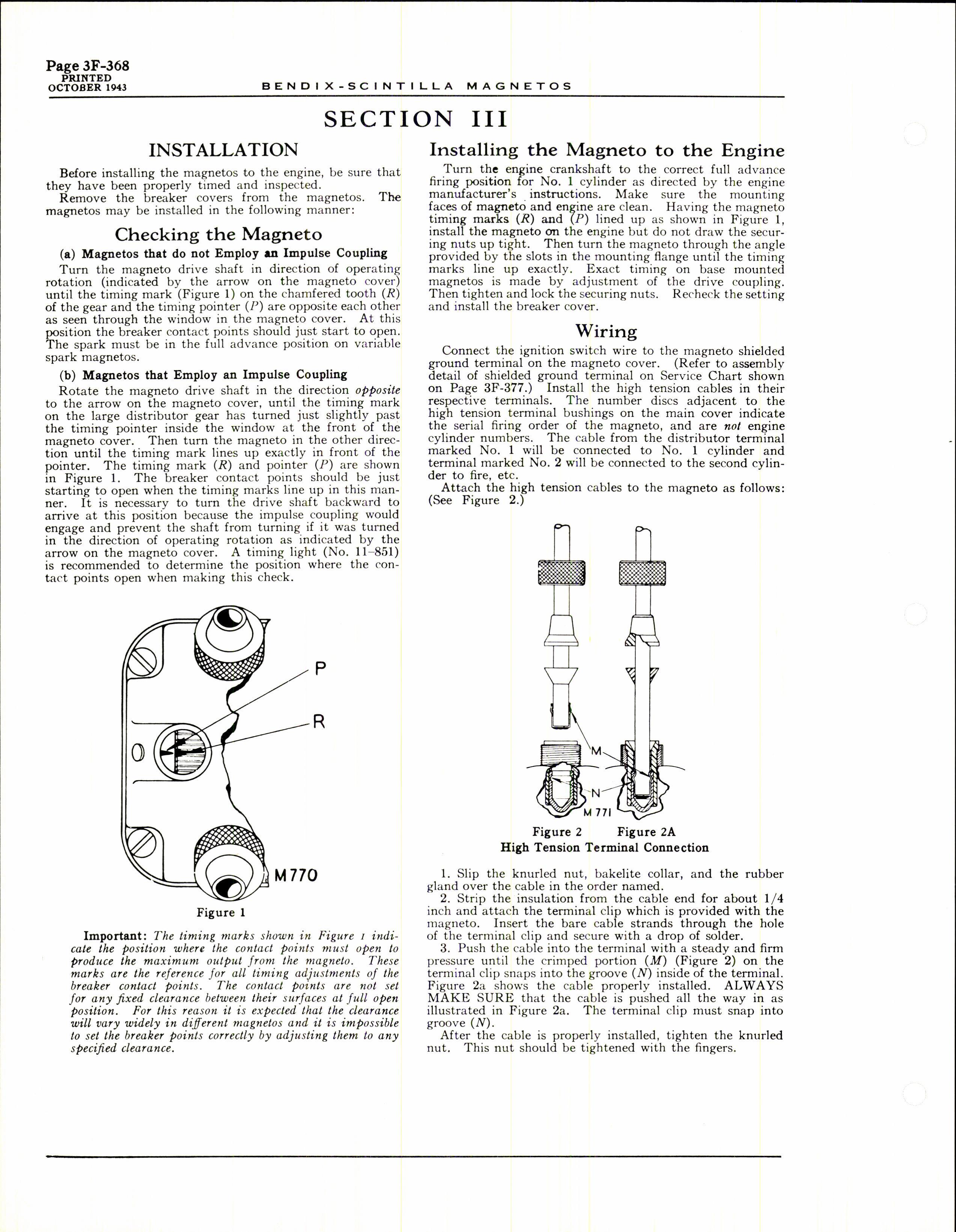 Sample page 4 from AirCorps Library document: Service Instructions for Bendix-Scintilla Aircraft Magnetos Types SB and SF