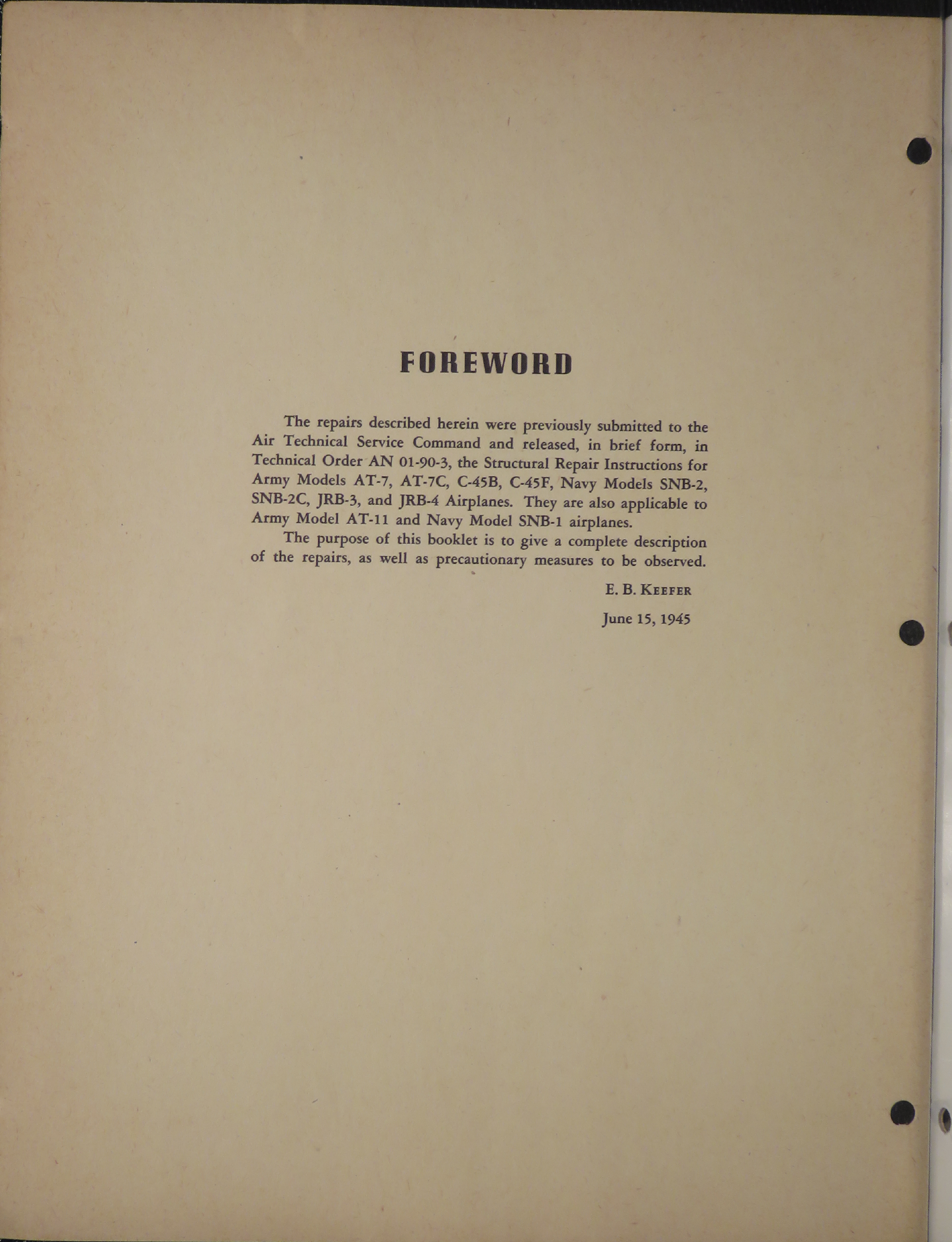 Sample page 2 from AirCorps Library document: Steel Truss Repairs for Model 18 Beechcrafts