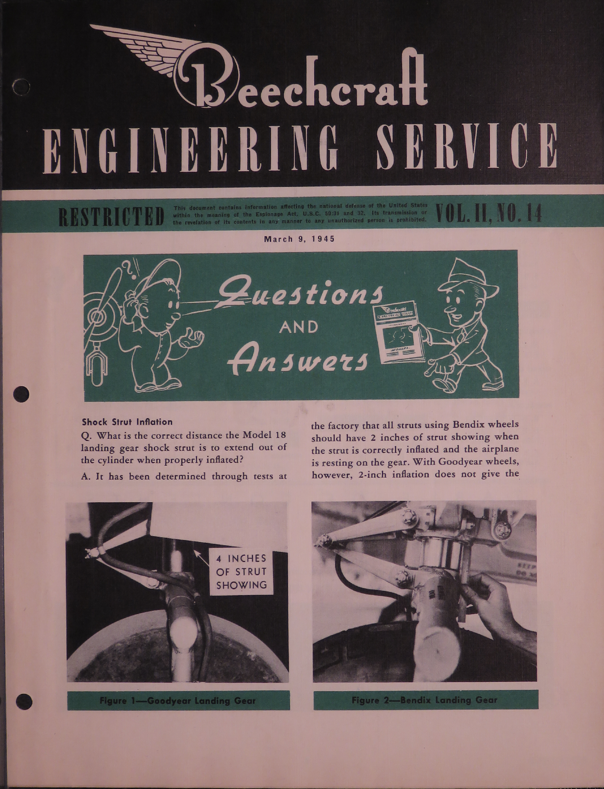 Sample page 1 from AirCorps Library document: Vol. II, No. 14 - Beechcraft Engineering Service