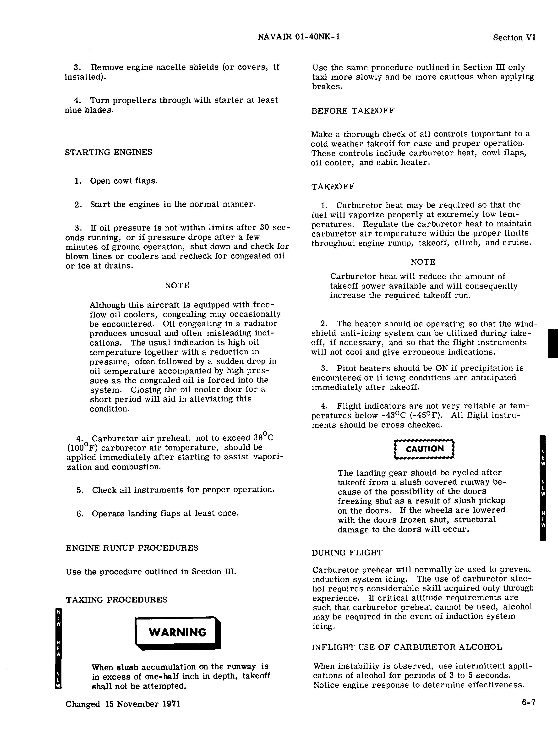 Sample page 157 from AirCorps Library document: NATOPS Flight Manual for Navy Model C-117D Aircraft