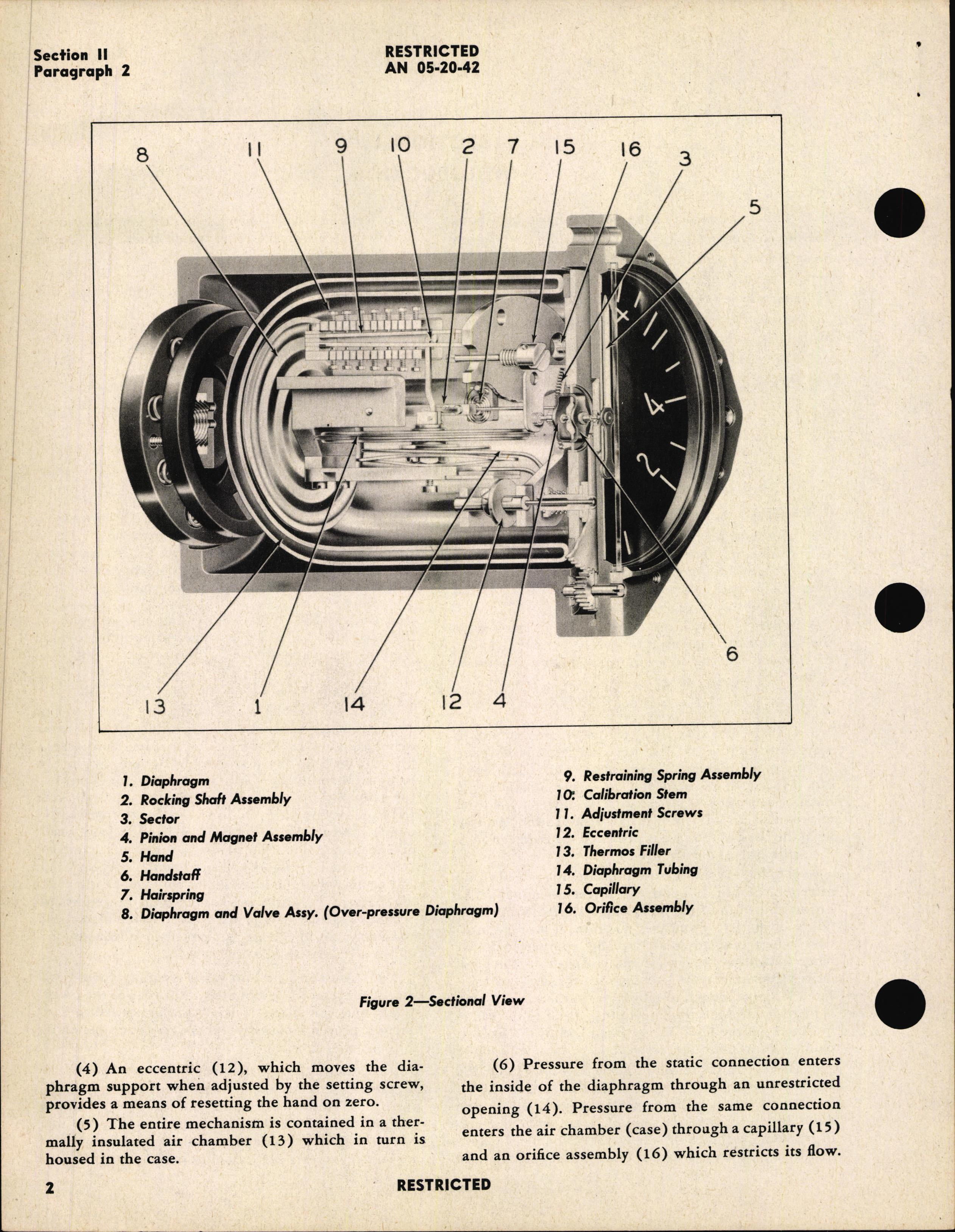 Sample page 6 from AirCorps Library document: Handbook of Instructions with Parts Catalog for Type C-3 Rate of Climb Indicator