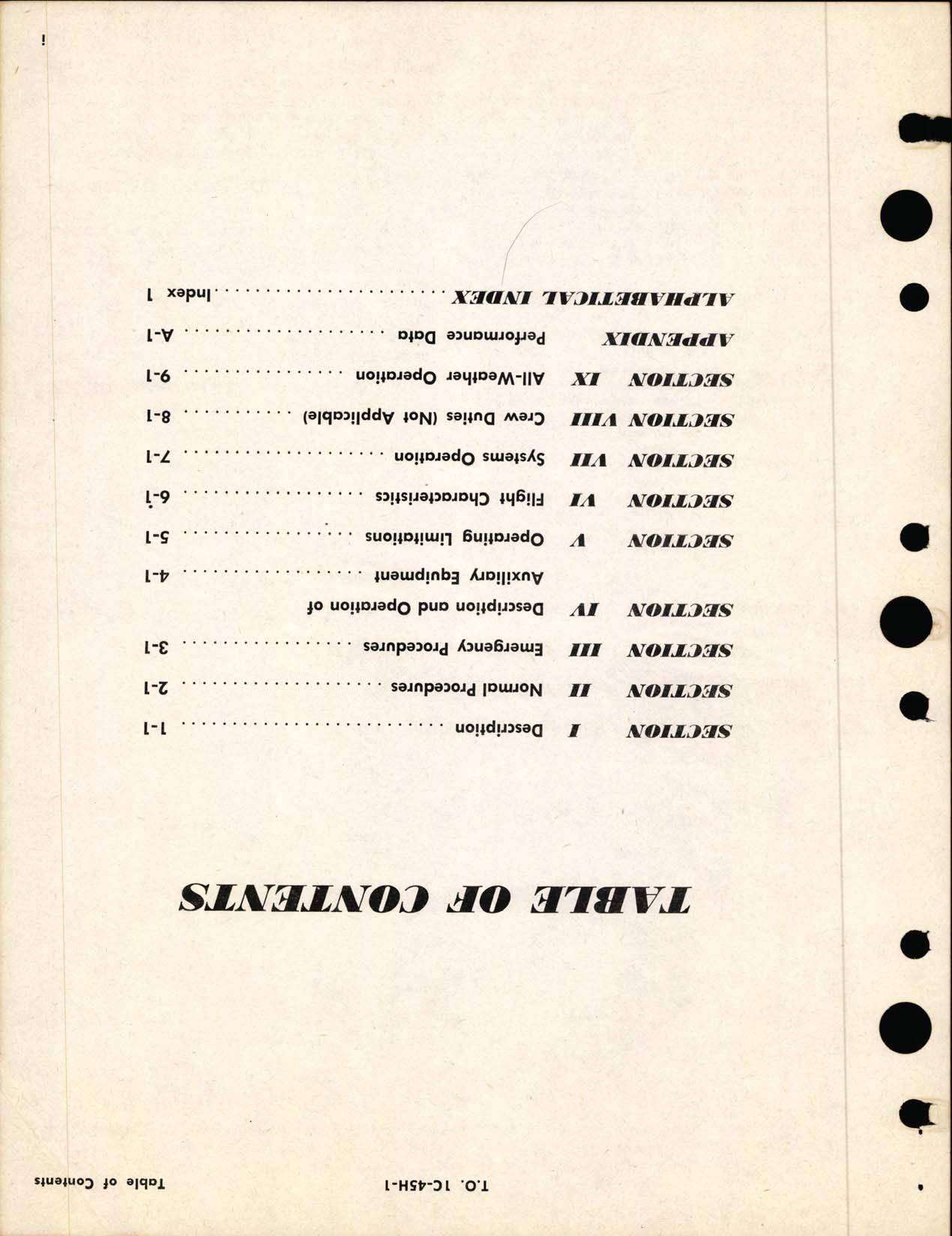 Sample page  3 from AirCorps Library document: C-45H Flight Manual