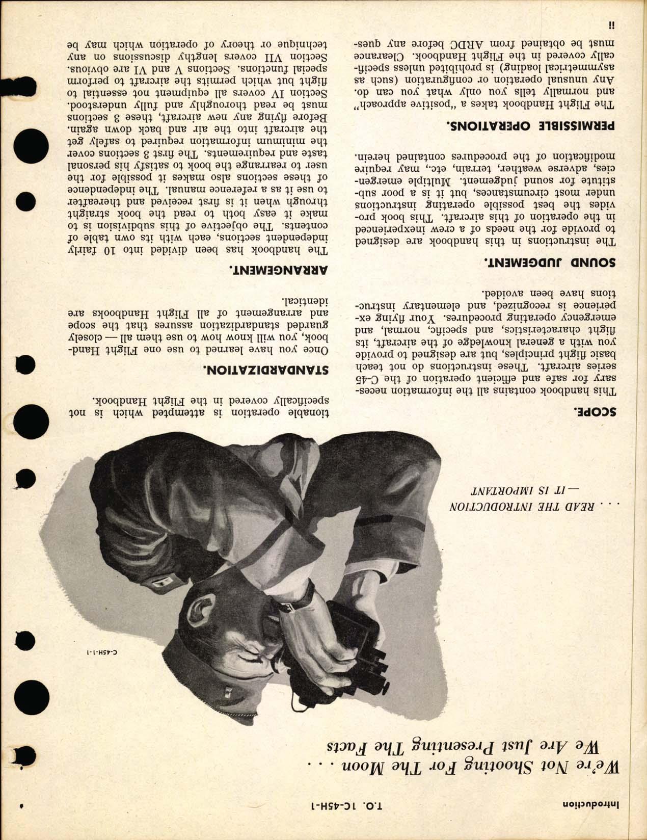 Sample page  4 from AirCorps Library document: C-45H Flight Manual