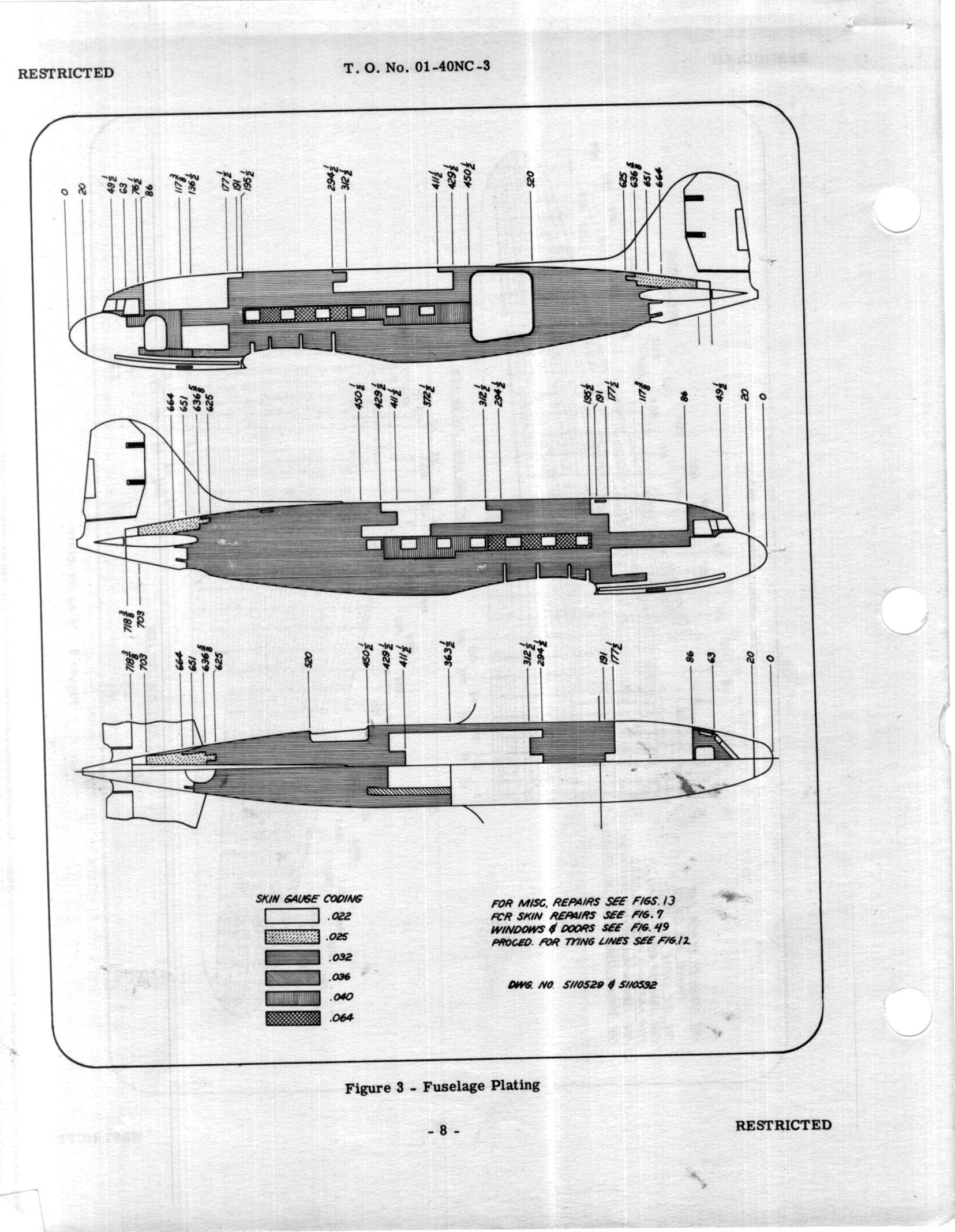 Sample page 10 from AirCorps Library document: Structural Repair Instructions for C-47 and C-47A Airplanes