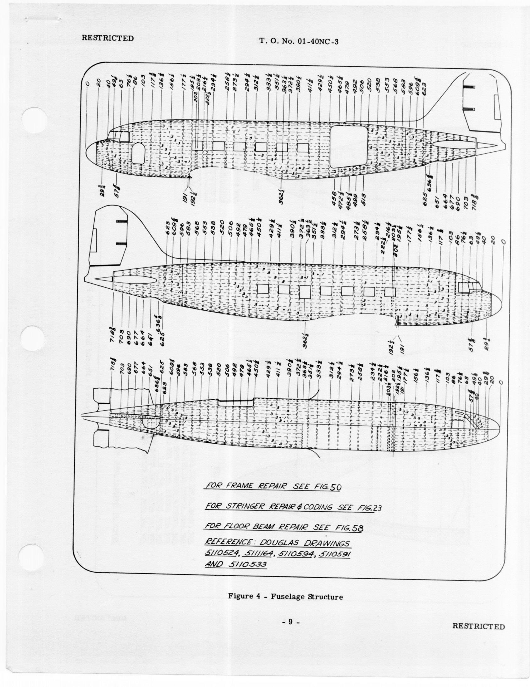 Sample page 11 from AirCorps Library document: Structural Repair Instructions for C-47 and C-47A Airplanes