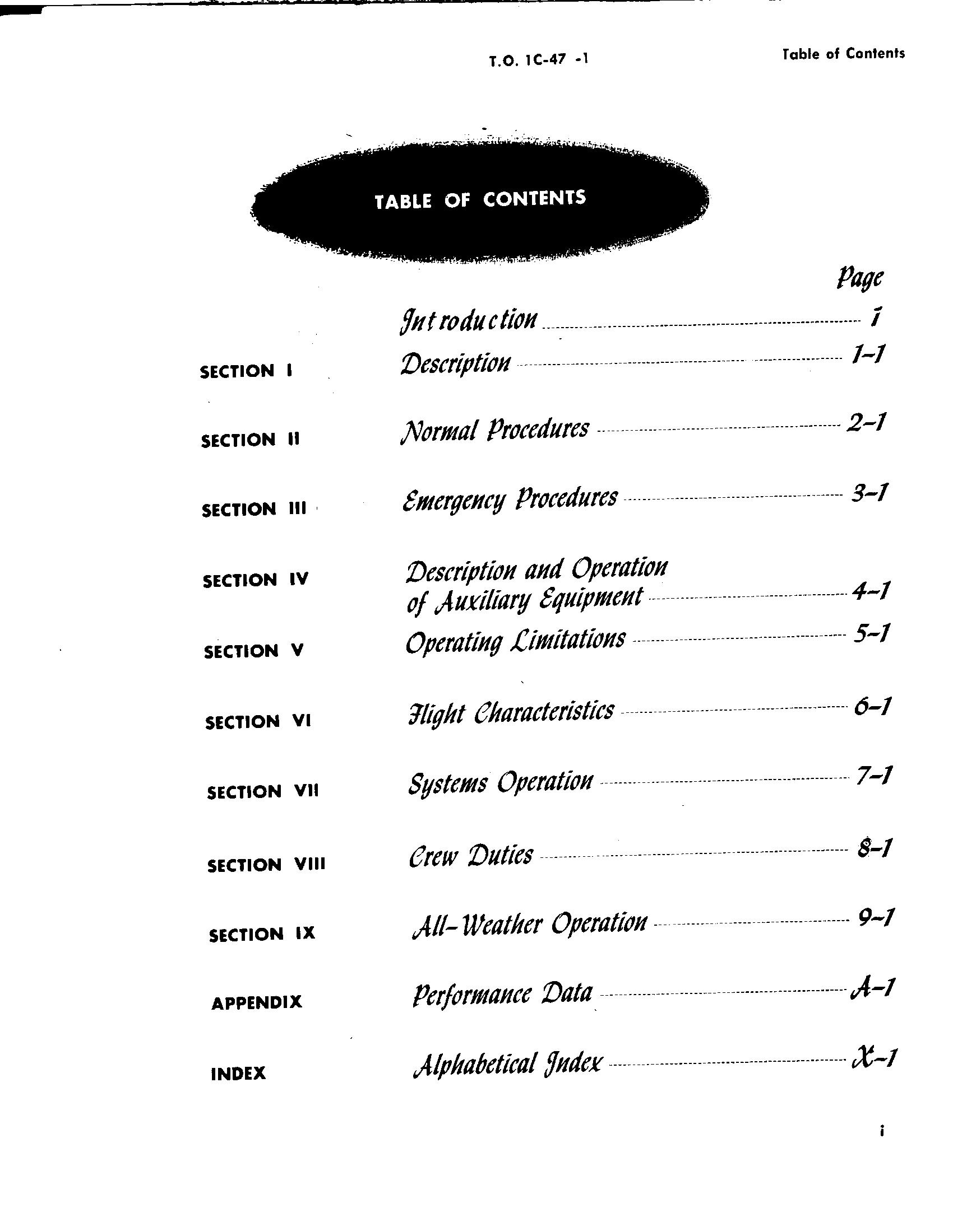 Sample page 3 from AirCorps Library document: Flight Manual for C-47, HC-47, C-117, R4D, and TC-47