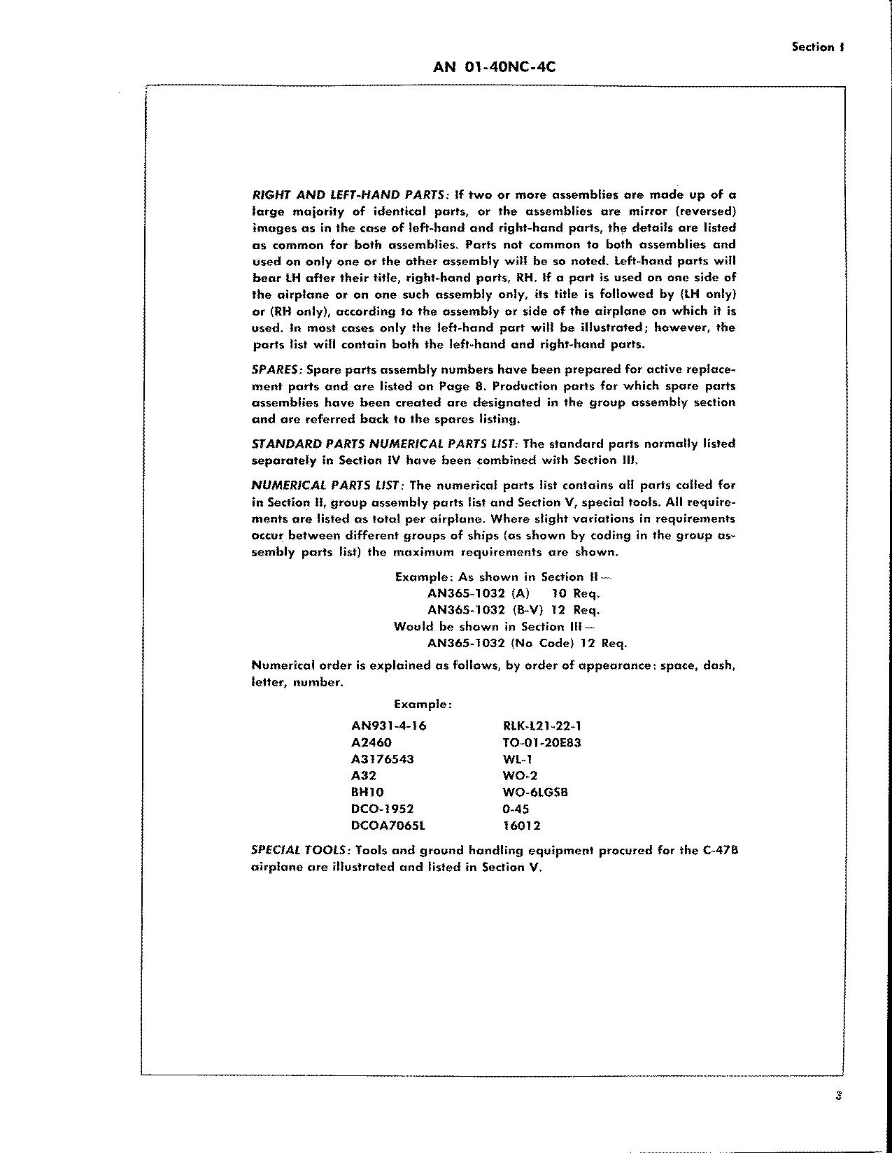 Sample page 13 from AirCorps Library document: Illustrated Parts Breakdown for C-47B, C-47D and R4D-6 Aircraft