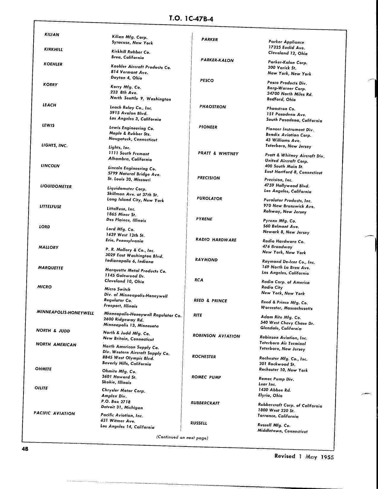 Sample page 16 from AirCorps Library document: Illustrated Parts Breakdown for C-47B, C-47D and R4D-6 Aircraft