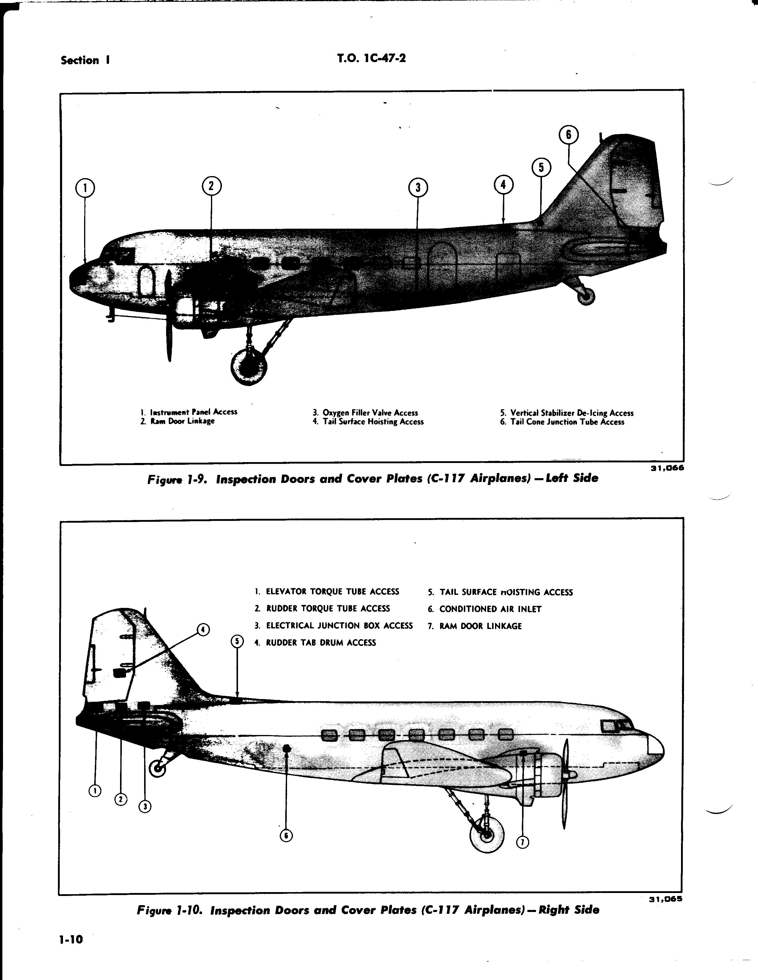 Sample page 54 from AirCorps Library document: Maintenance Instructions for C-47, A, B, D, C-117A and C-117B Aircraft