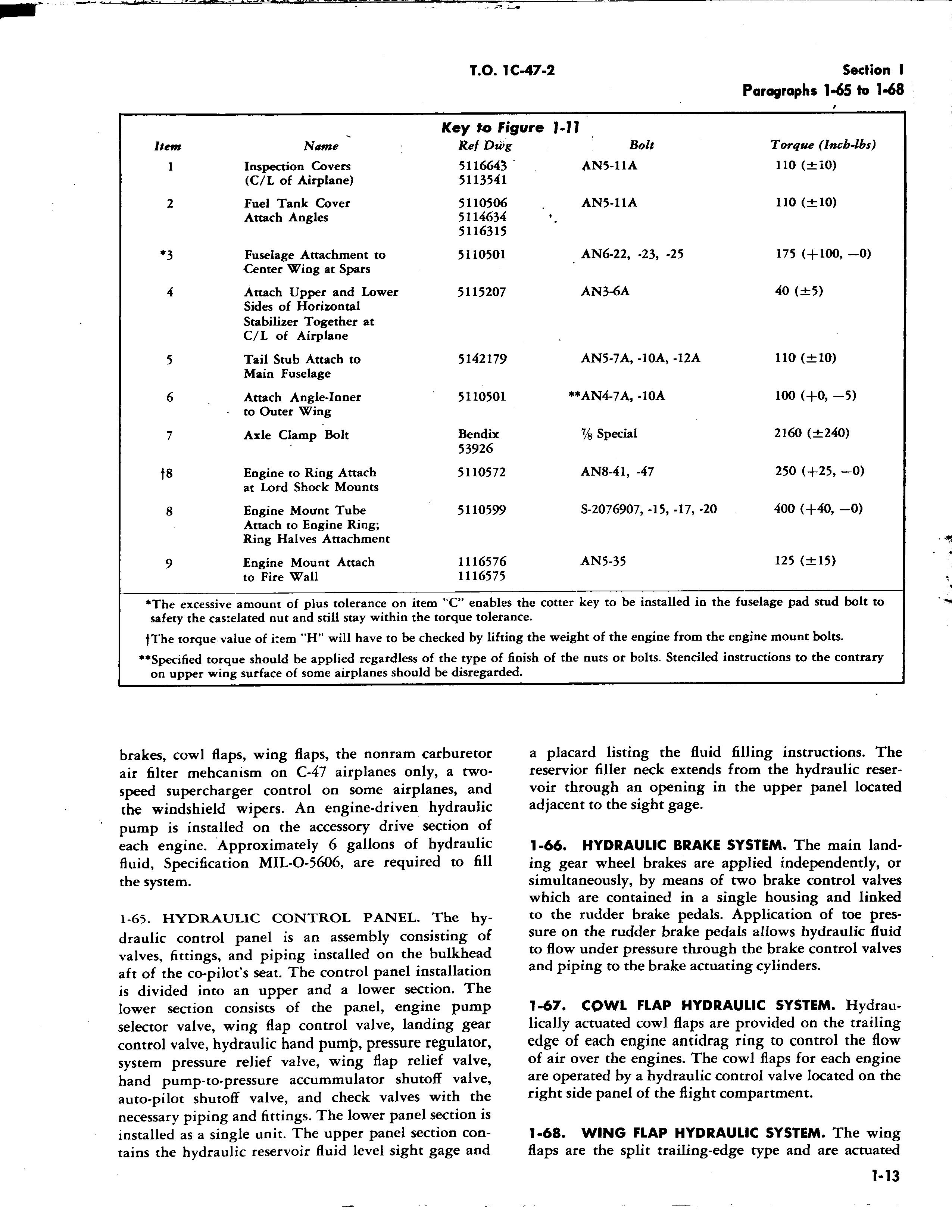 Sample page 57 from AirCorps Library document: Maintenance Instructions for C-47, A, B, D, C-117A and C-117B Aircraft
