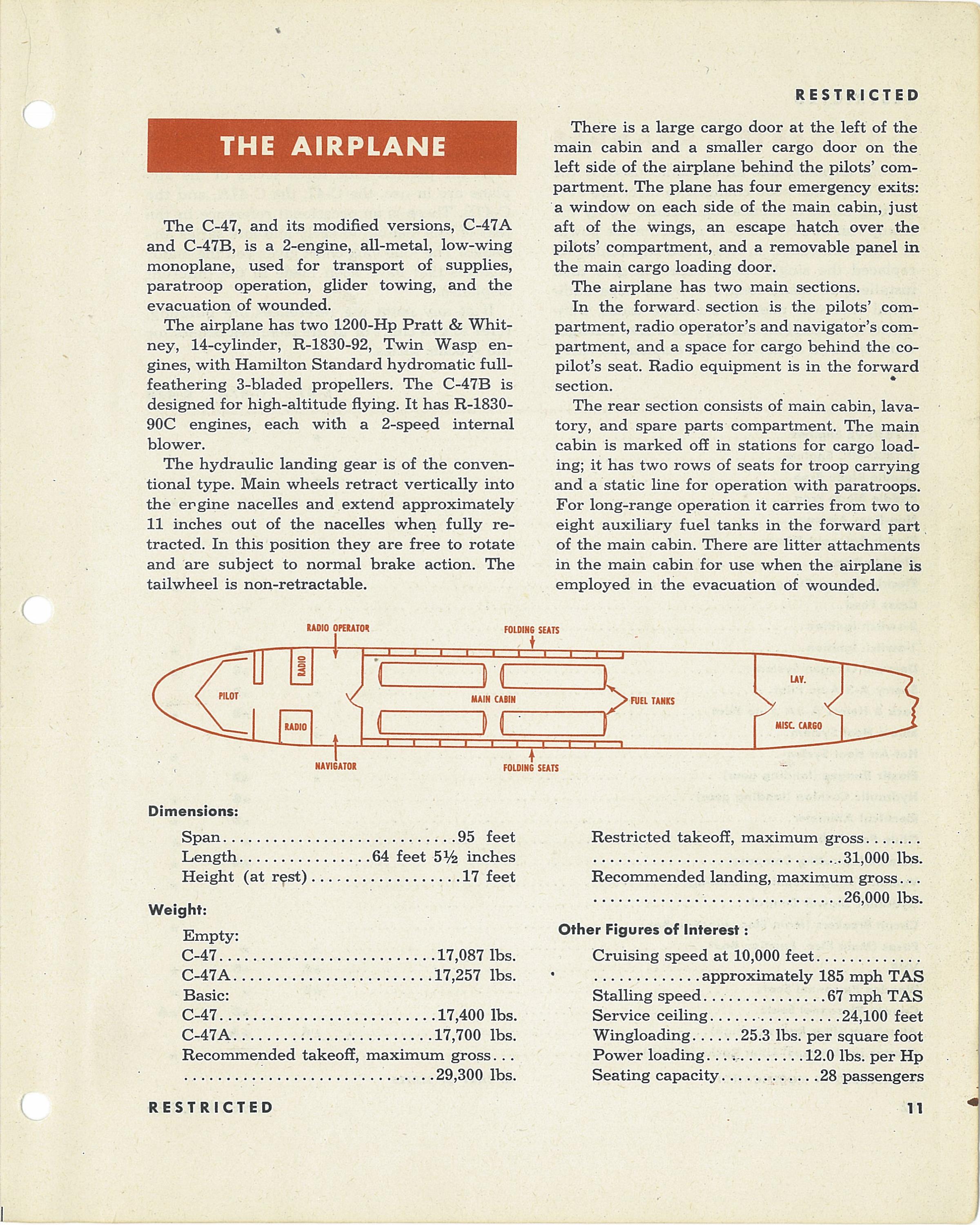 Sample page 13 from AirCorps Library document: Pilot Training Manual for the C-47 Skytrain
