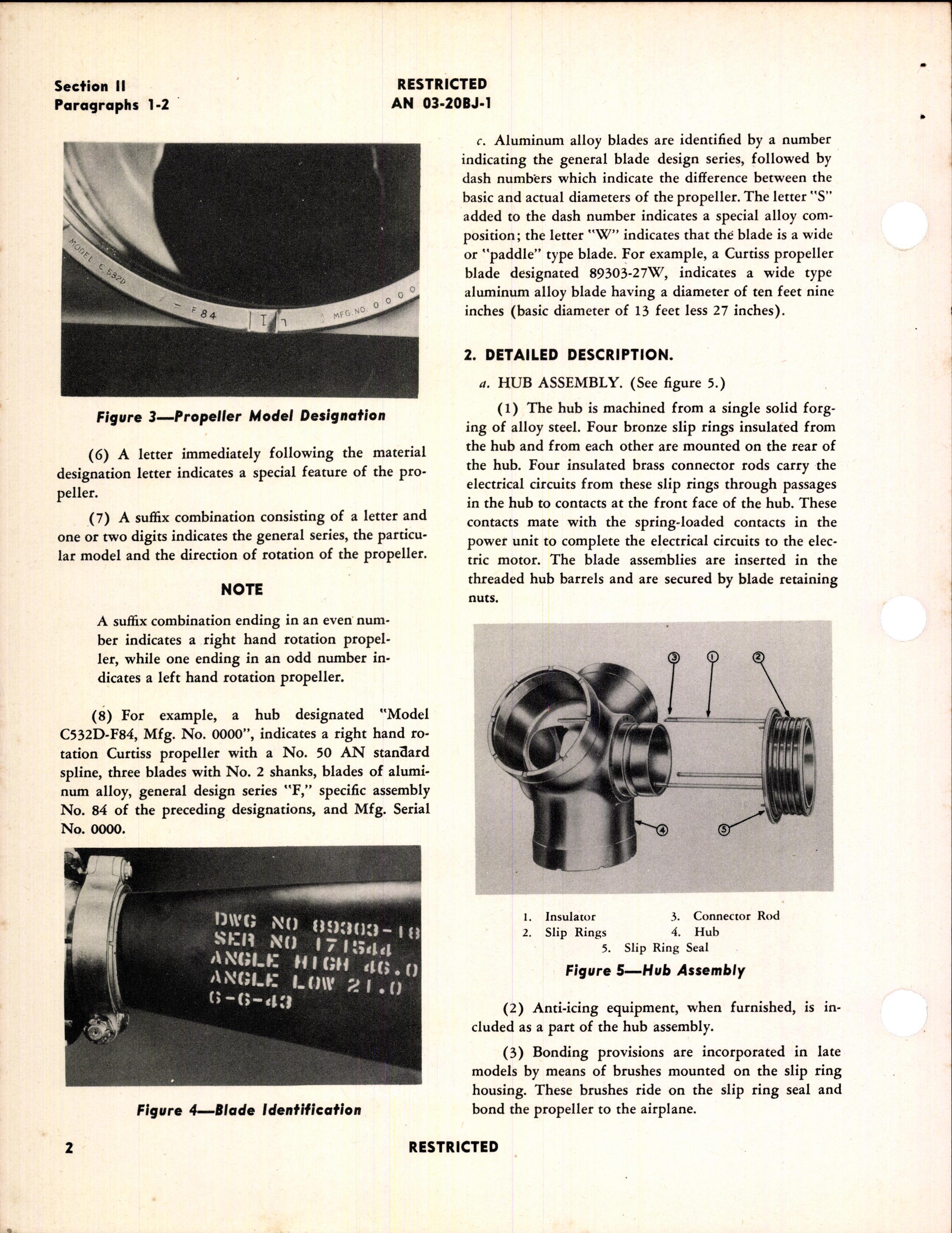 Sample page 8 from AirCorps Library document: Operation, Service, & Overhaul Instructions for Curtiss-Wright Models C532D & C5325D Electric Propellers