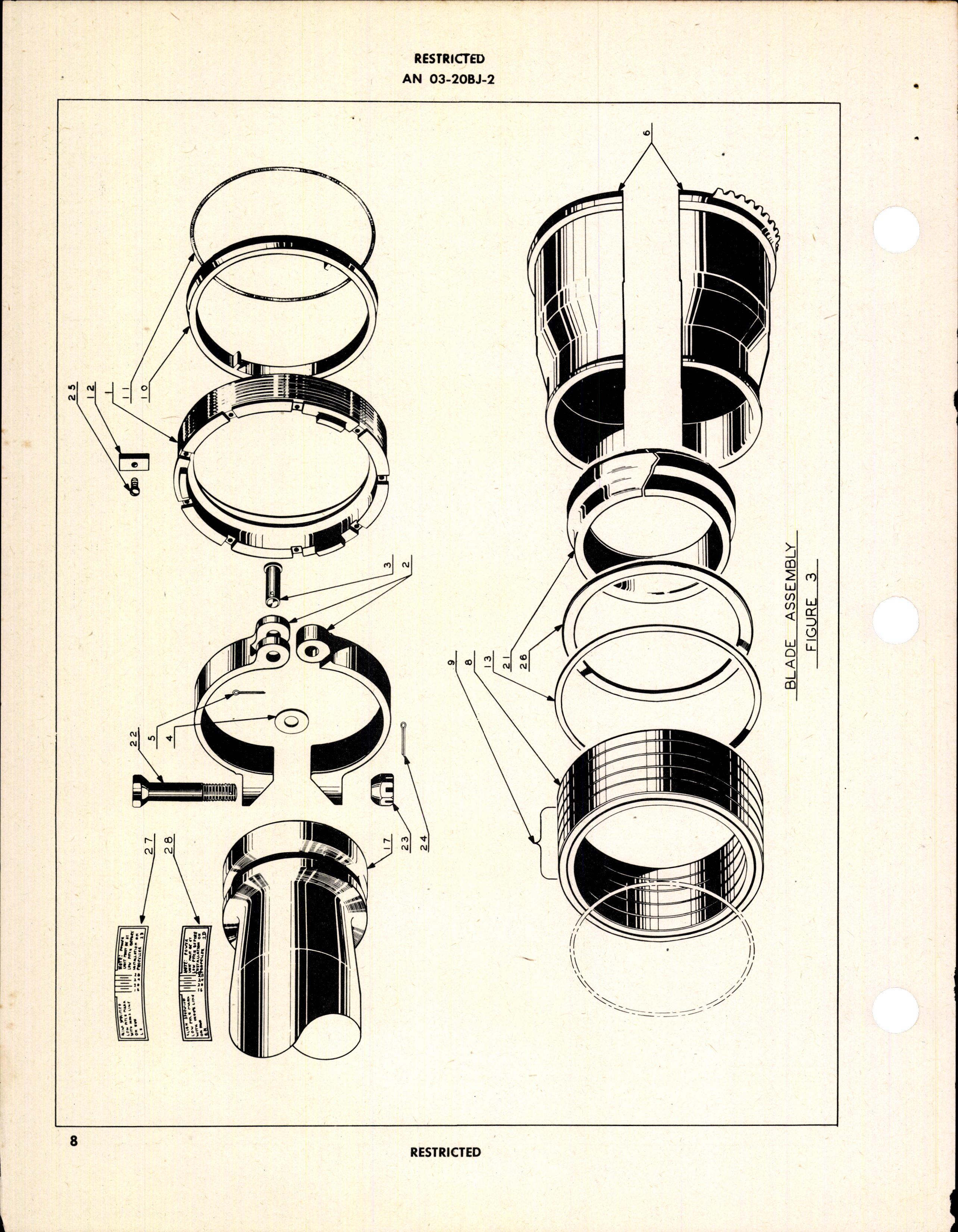 Sample page 10 from AirCorps Library document: Parts Catalog for Curtiss-Wright Models C532D-F and C5325D-A Electric Propellers