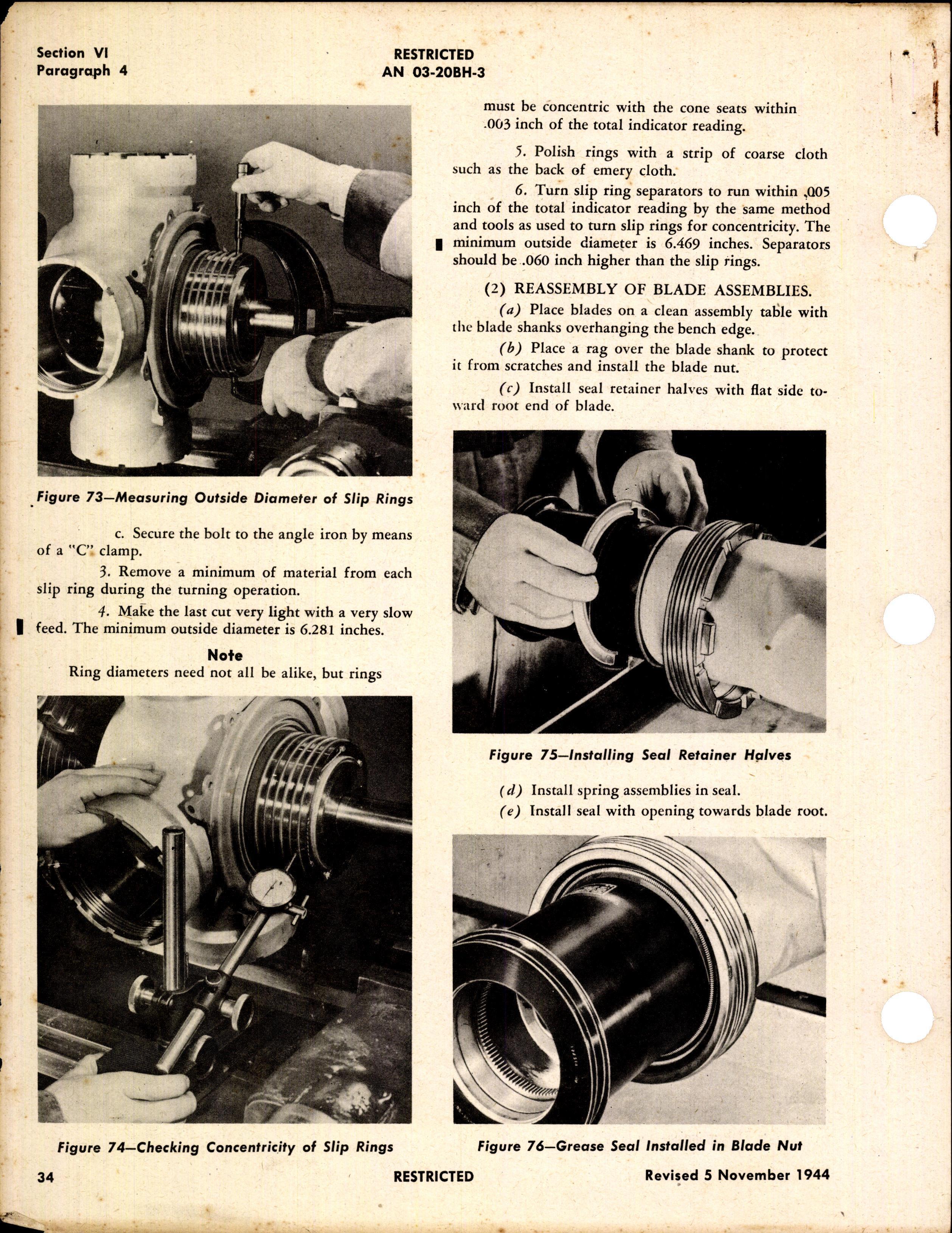 Sample page 6 from AirCorps Library document: Handbook of Instructions with Parts Catalog for Model C542S-B Electric Propellers- Hollow Steel
