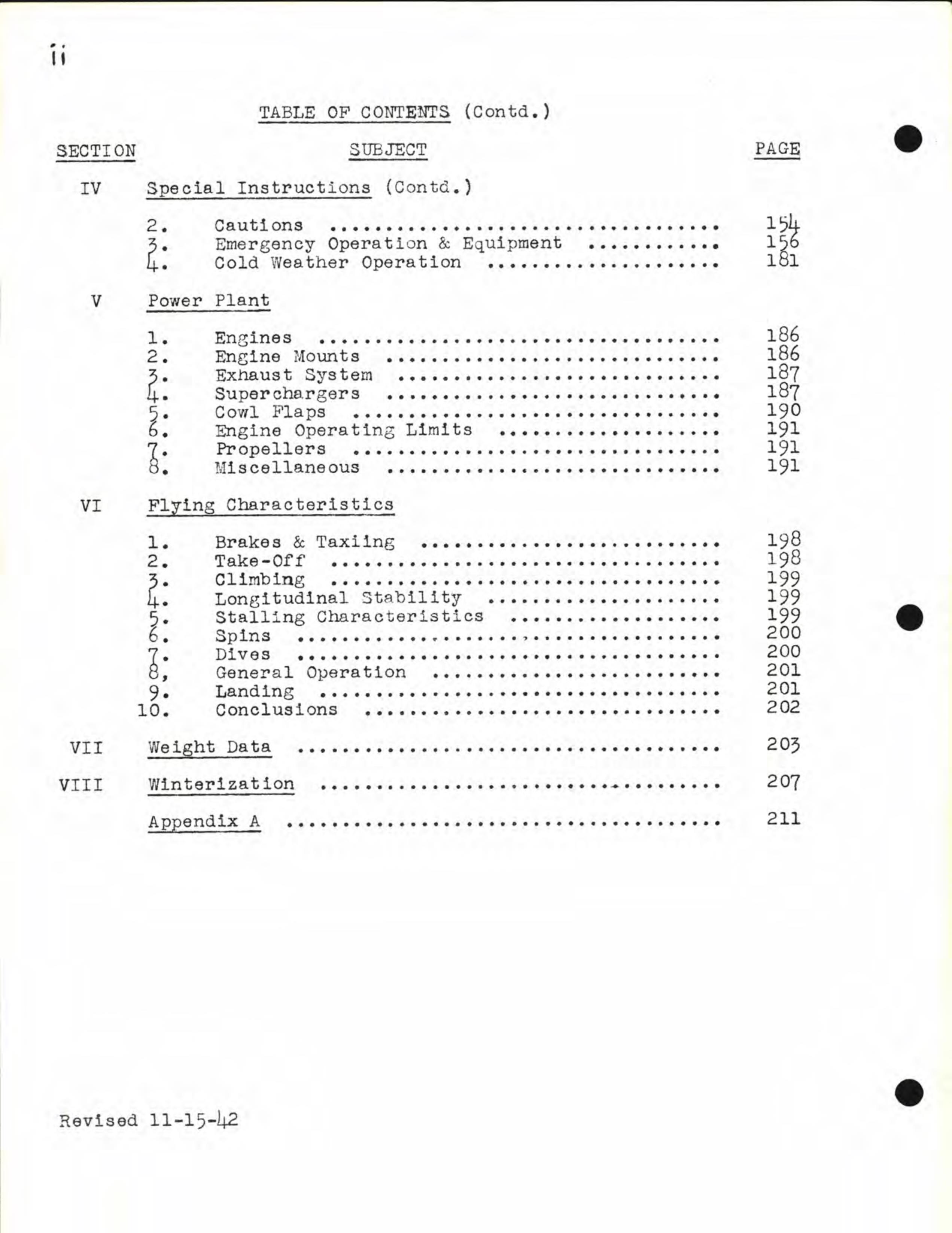 Sample page 6 from AirCorps Library document: Preliminary Handbook of Instructions for the B-24C, D, and E