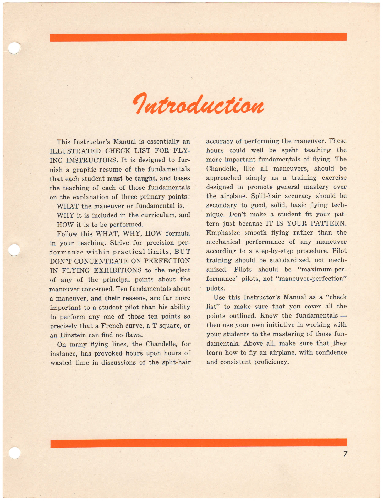 Sample page 5 from AirCorps Library document: Advanced Single Engine Flying Instructors Manual