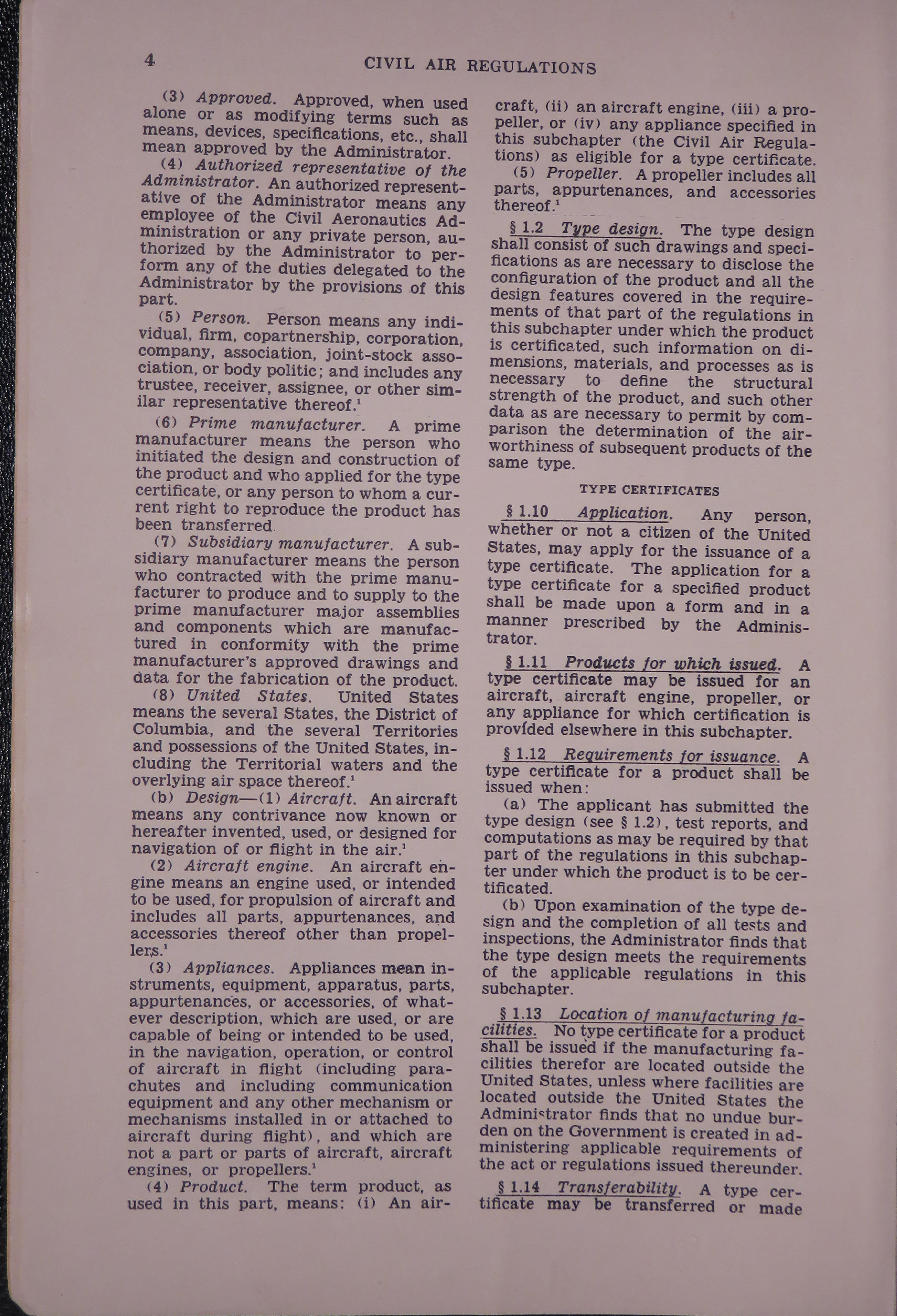 Sample page 6 from AirCorps Library document: Civil Air Regulations and Flight Standards for Pilots