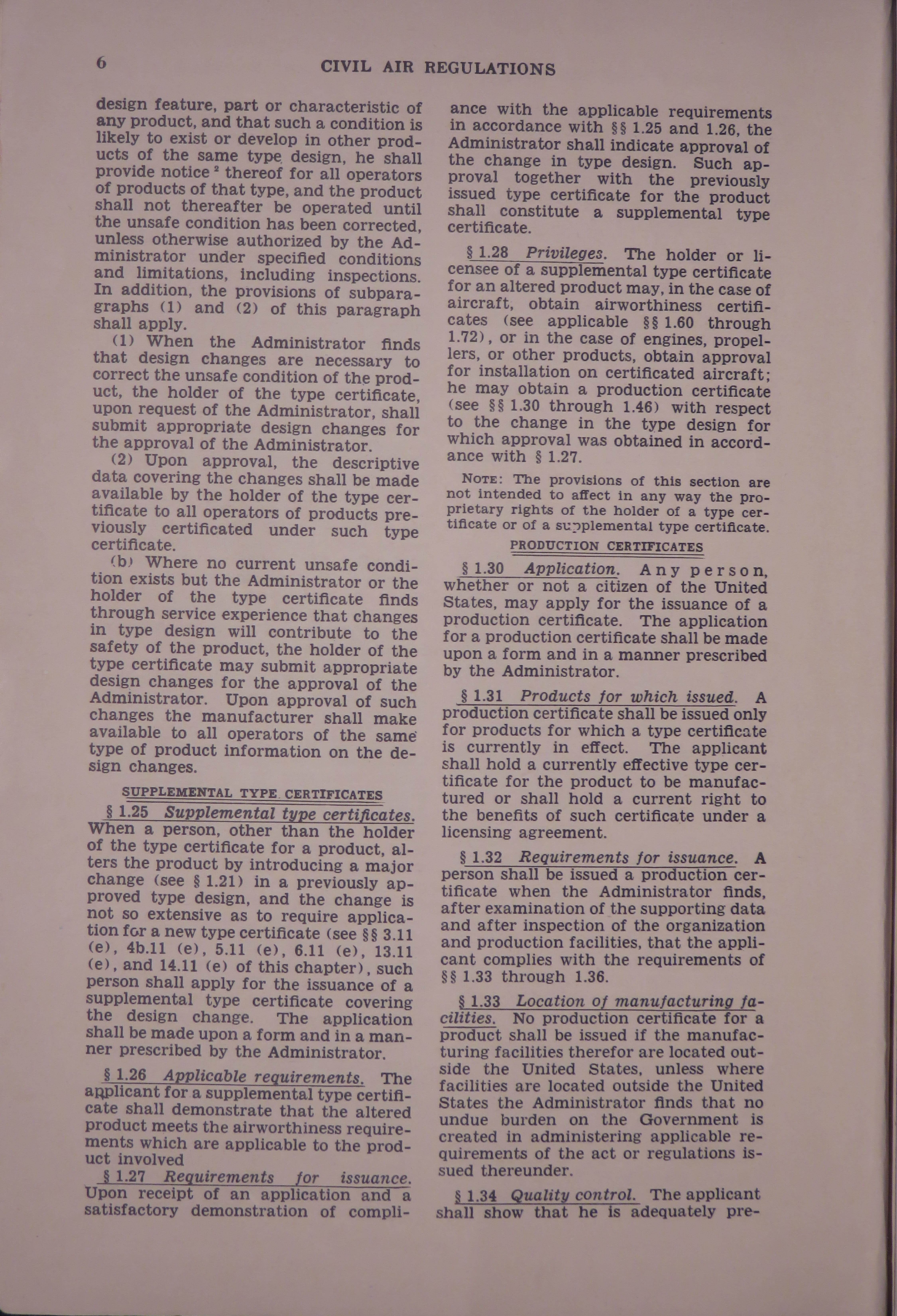 Sample page 8 from AirCorps Library document: Civil Air Regulations and Flight Standards for Pilots