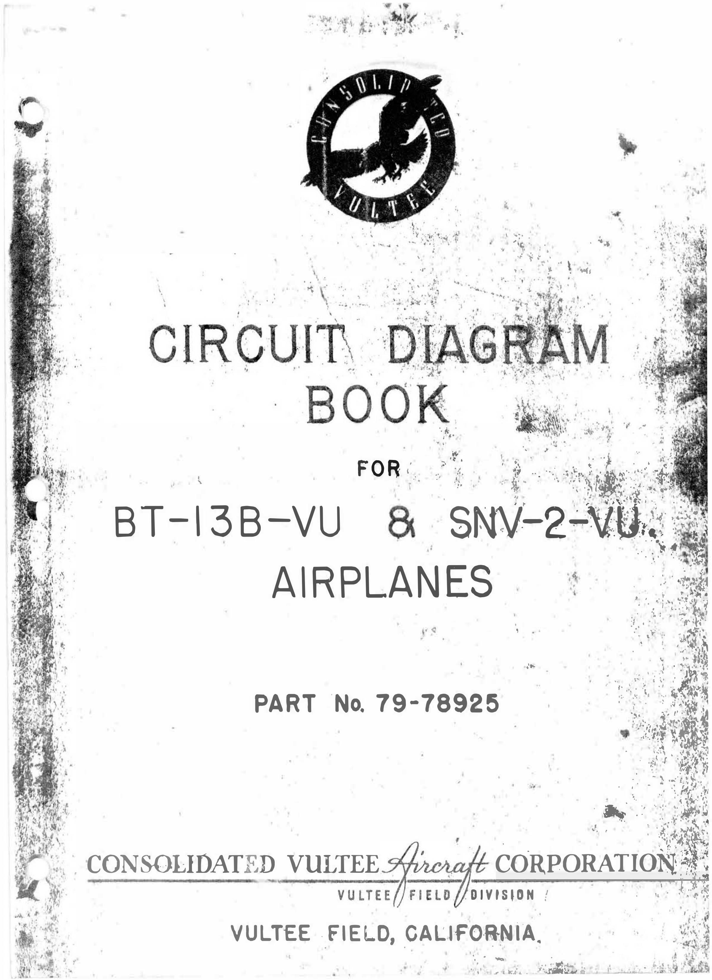 Sample page 1 from AirCorps Library document: Circuit Diagram Book - BT-13 & SNV-2