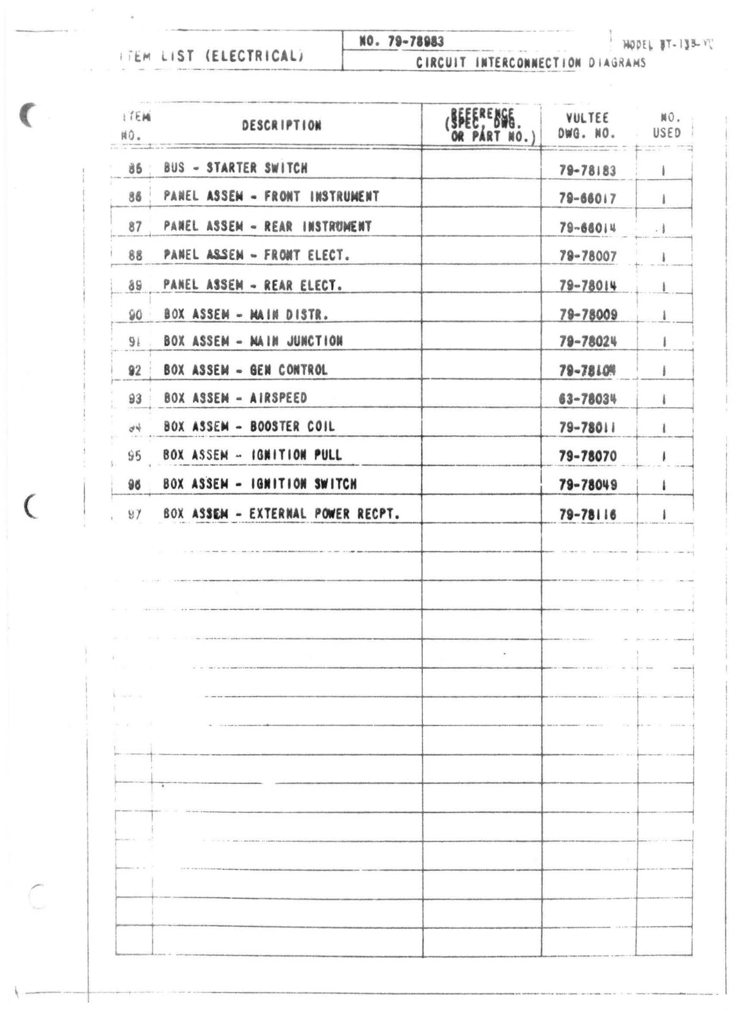 Sample page 27 from AirCorps Library document: Circuit Diagram Book - BT-13 & SNV-2