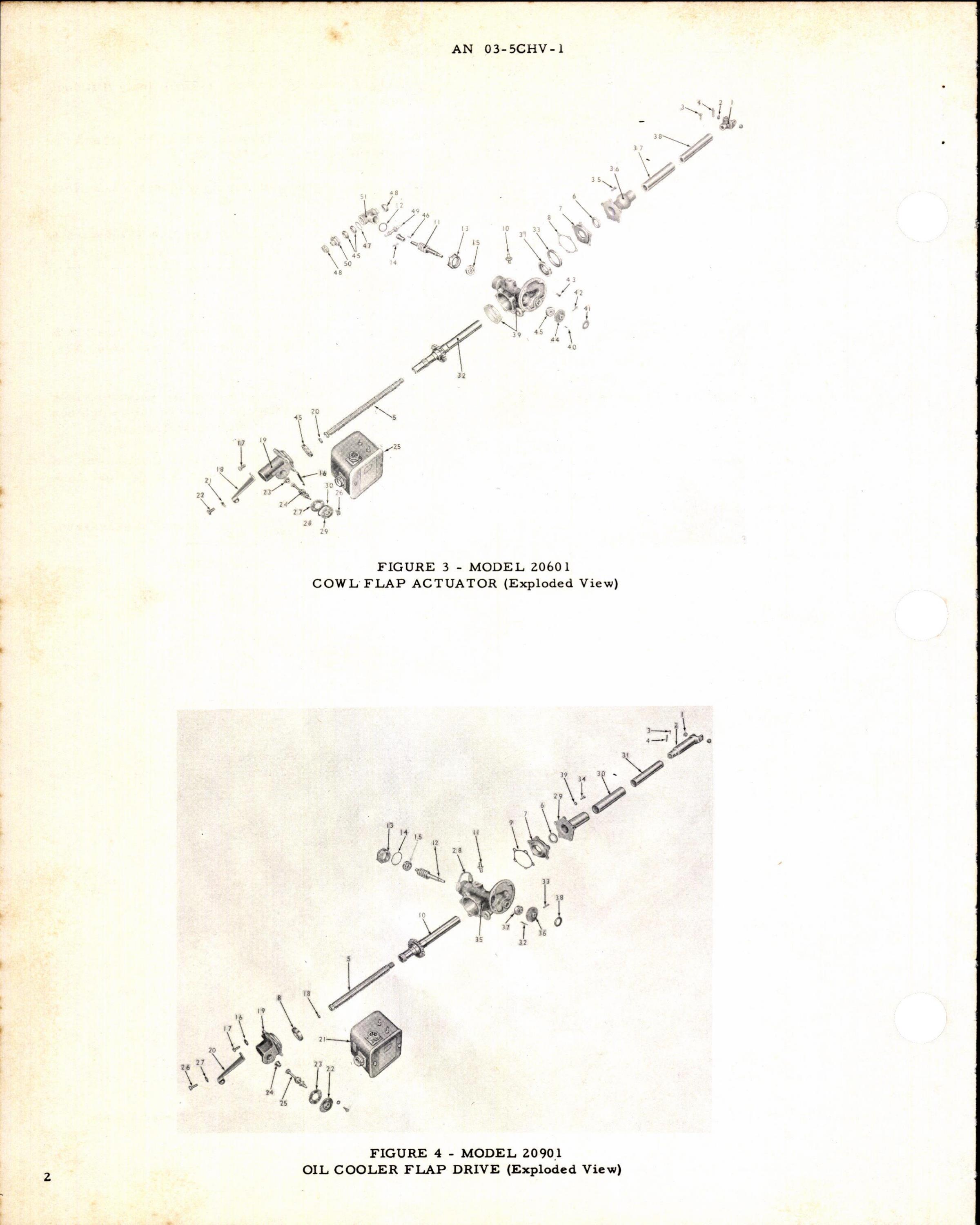 Sample page 2 from AirCorps Library document: Instructions w PB for Cowl Cooler Flap Actuator & Oil Cooler Flap