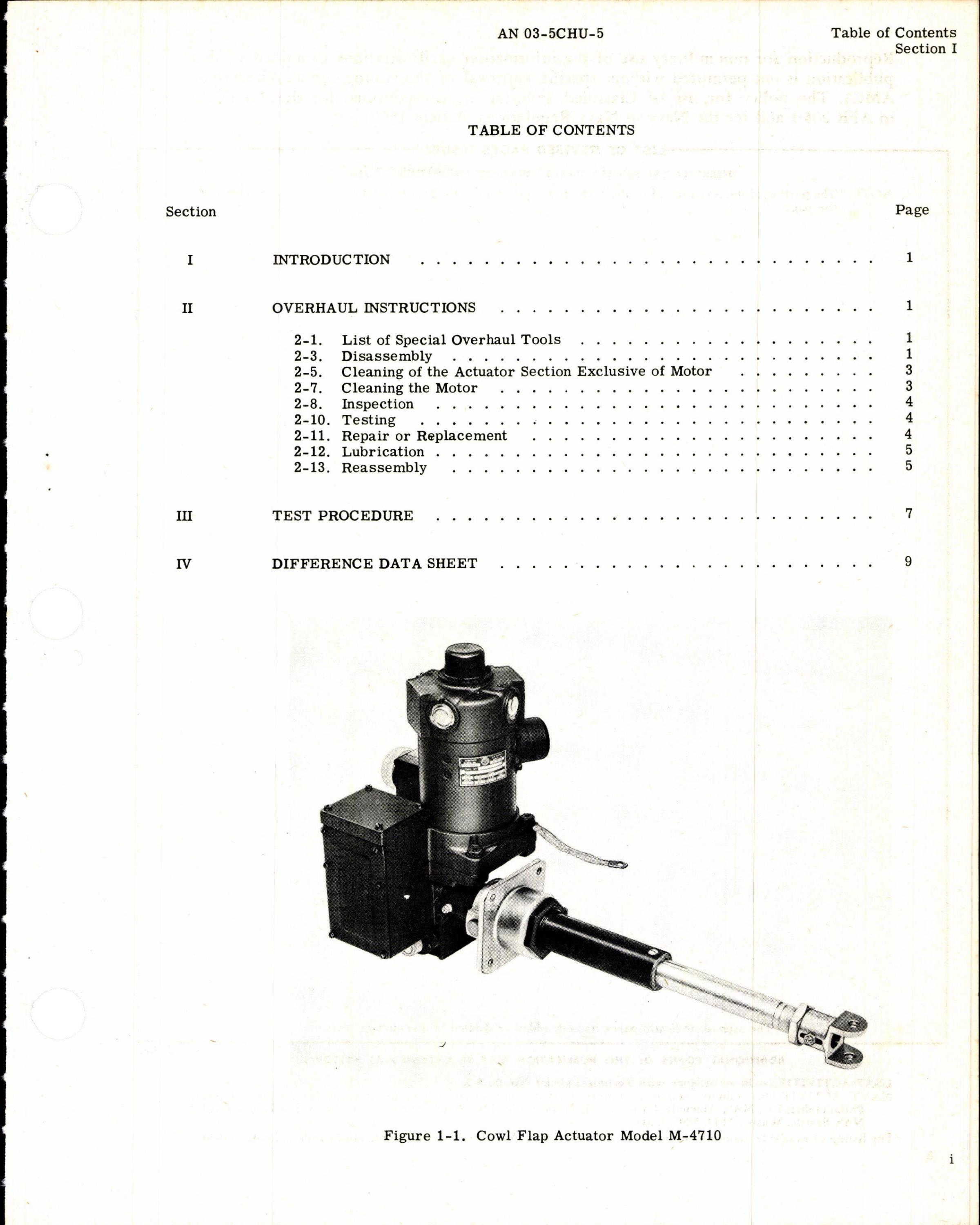 Sample page 3 from AirCorps Library document: Overhaul Instructions Cowl Flap Actuator