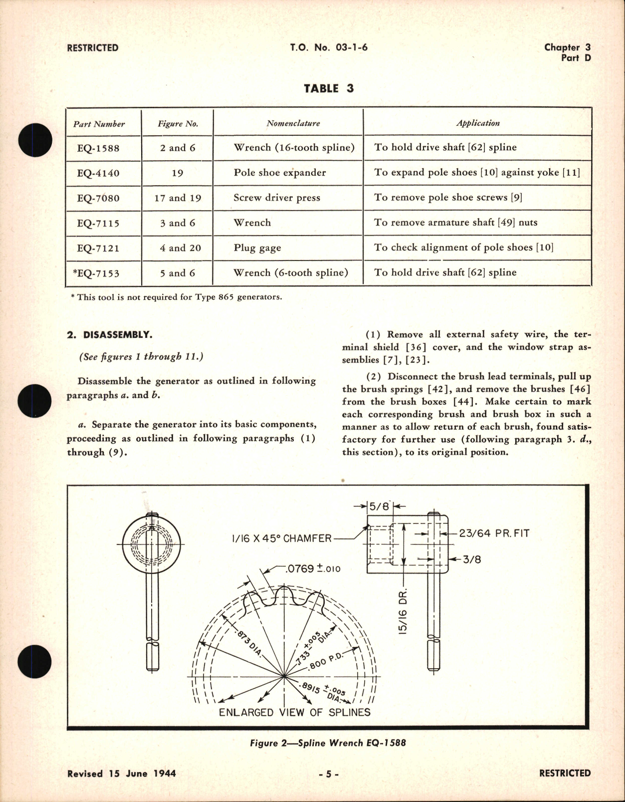 Sample page 5 from AirCorps Library document: Overhaul Instructions for Engine Driven Single Voltage D-C Generators