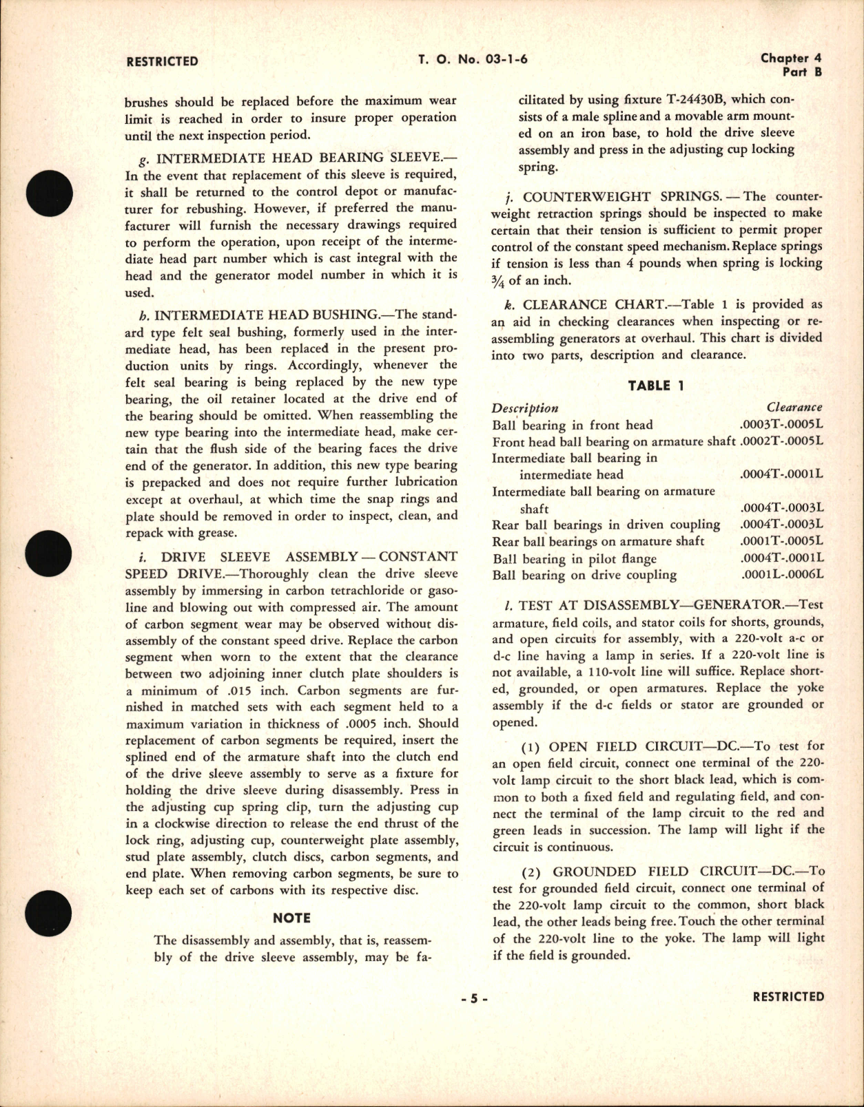 Sample page 5 from AirCorps Library document: Overhaul Instructions for Alternating Current Generators and Control Boxes