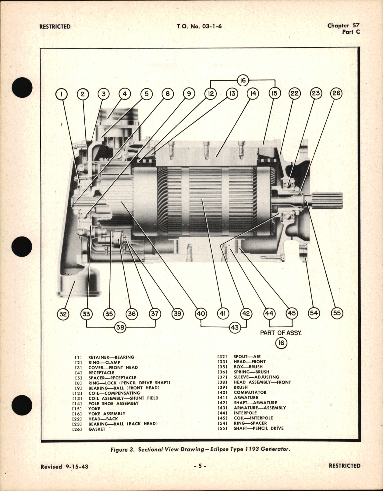 Sample page 5 from AirCorps Library document: Overhaul Instructions for Engine Driven Single Voltage High Field Current Generators, Ch 57 Part C