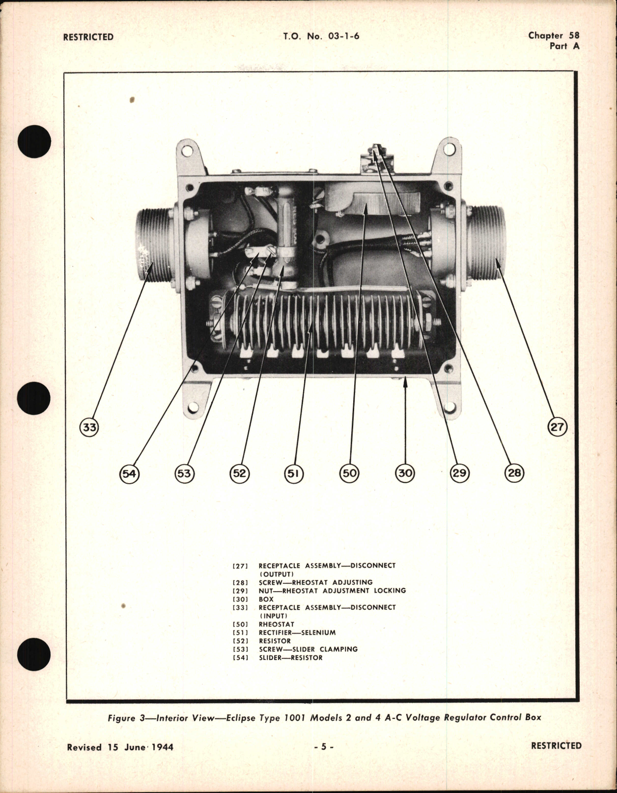 Sample page 5 from AirCorps Library document: Operating and Service Instructions for A-C Carbon Pile Voltage Regulator Control Box, Ch 58 Part A
