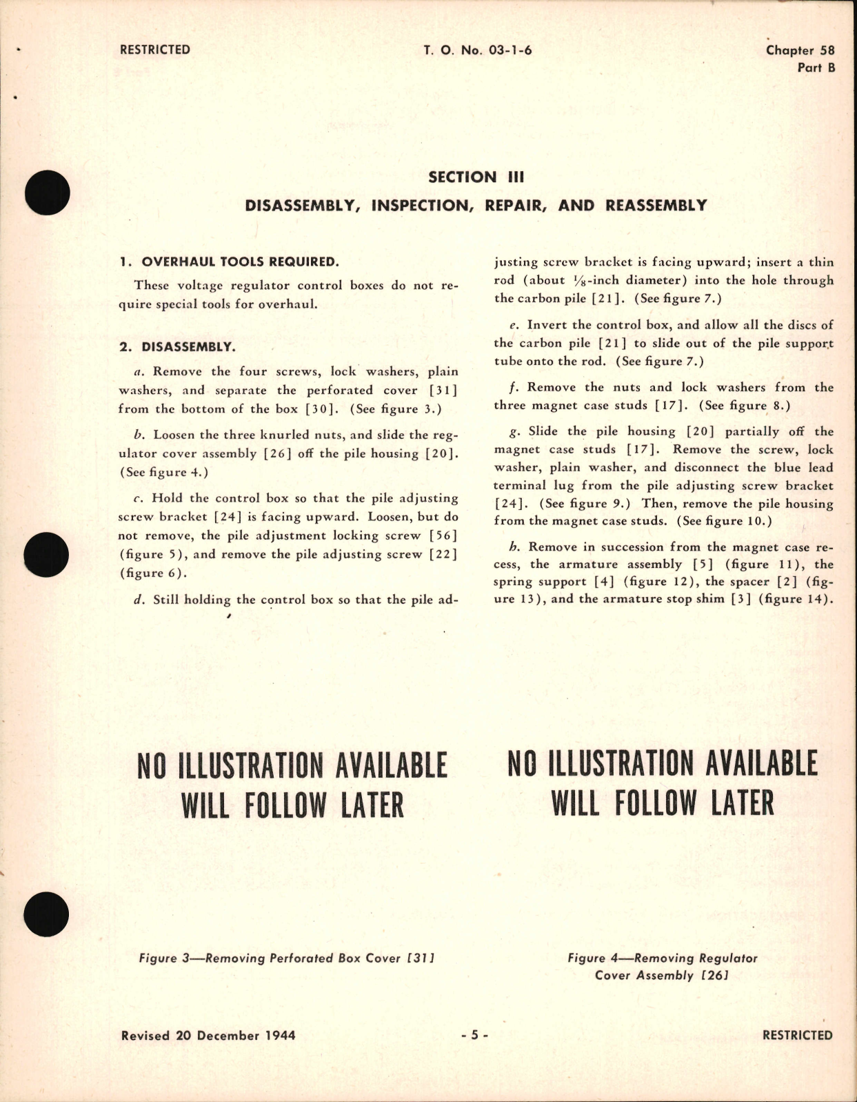 Sample page 5 from AirCorps Library document: Overhaul Instructions for A-C Carbon Pile Voltage Regulator Control Box